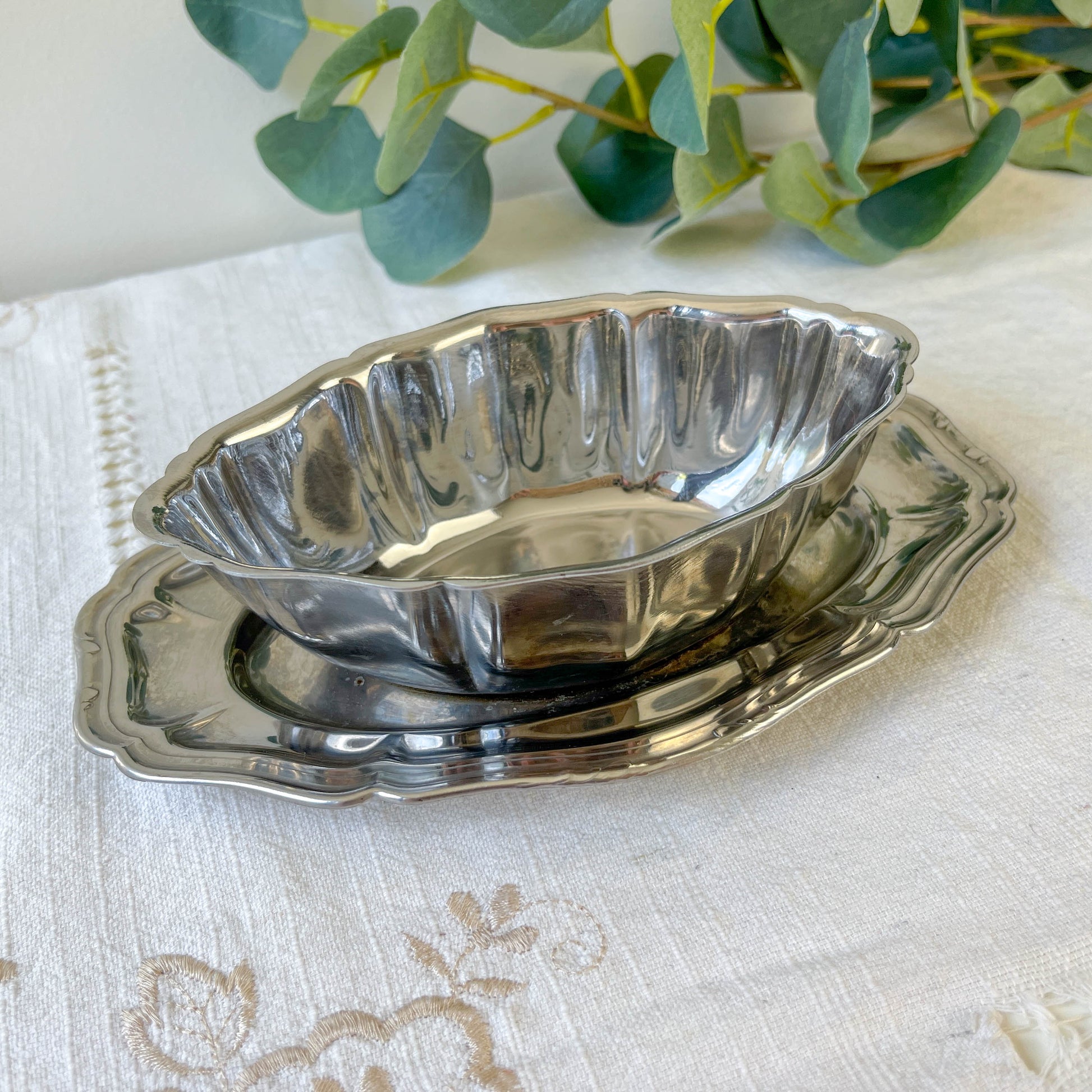 Saucière Vintage Inox Guy Degrenne Années 70