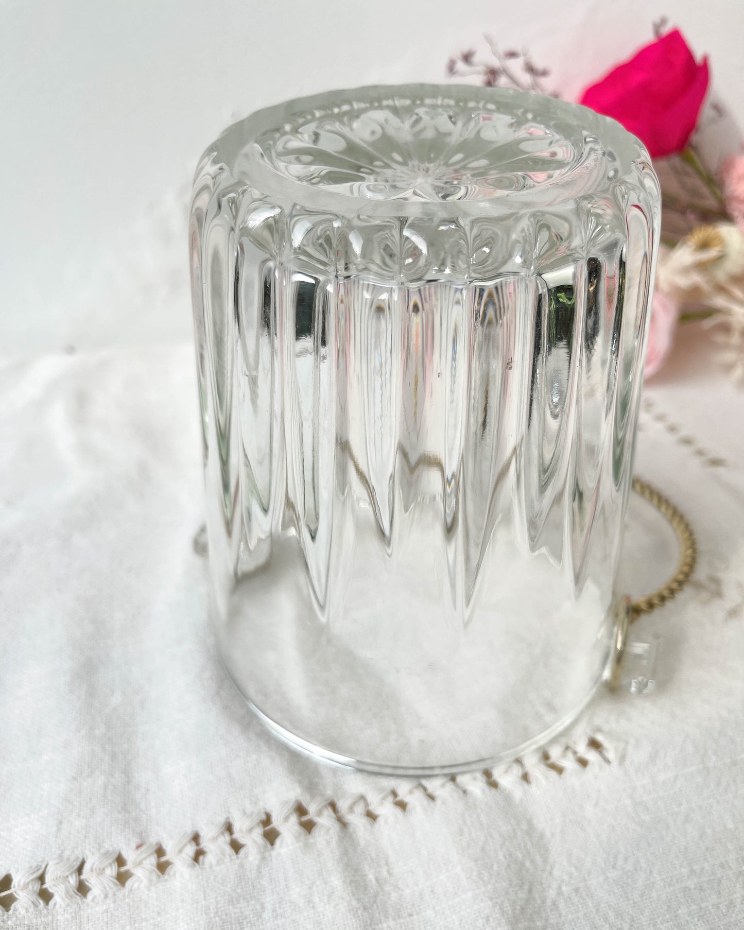 Seau à glaçon vintage anse laiton dorée torsadée