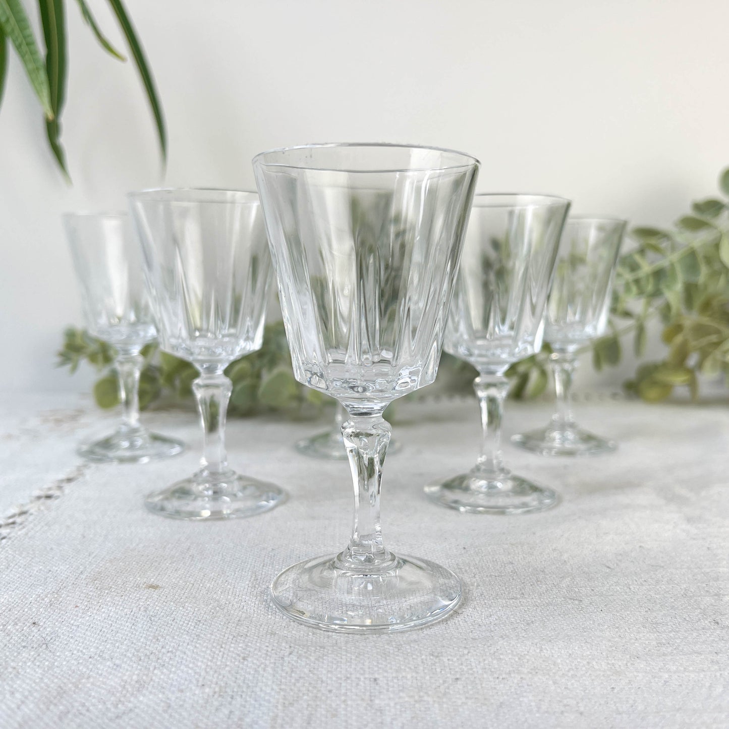 6 Verres à liqueur vintage Cristal D'Arques Versailles