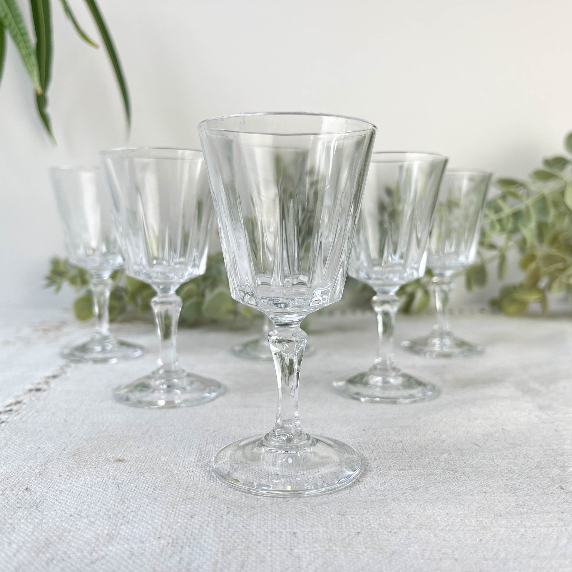 6 Verres à liqueur vintage Cristal D'Arques Versailles