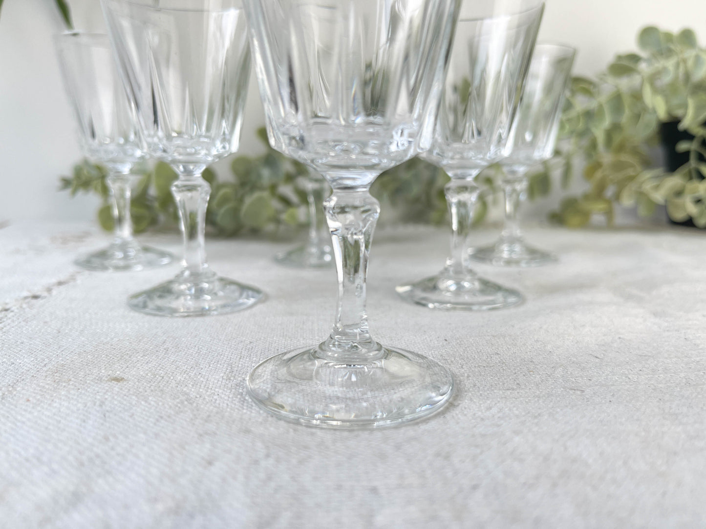 6 Verres à liqueur vintage Cristal D'Arques Versailles