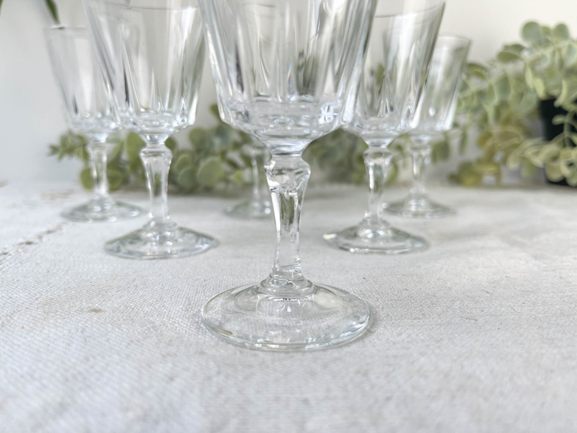 6 Verres à liqueur vintage Cristal D'Arques Versailles