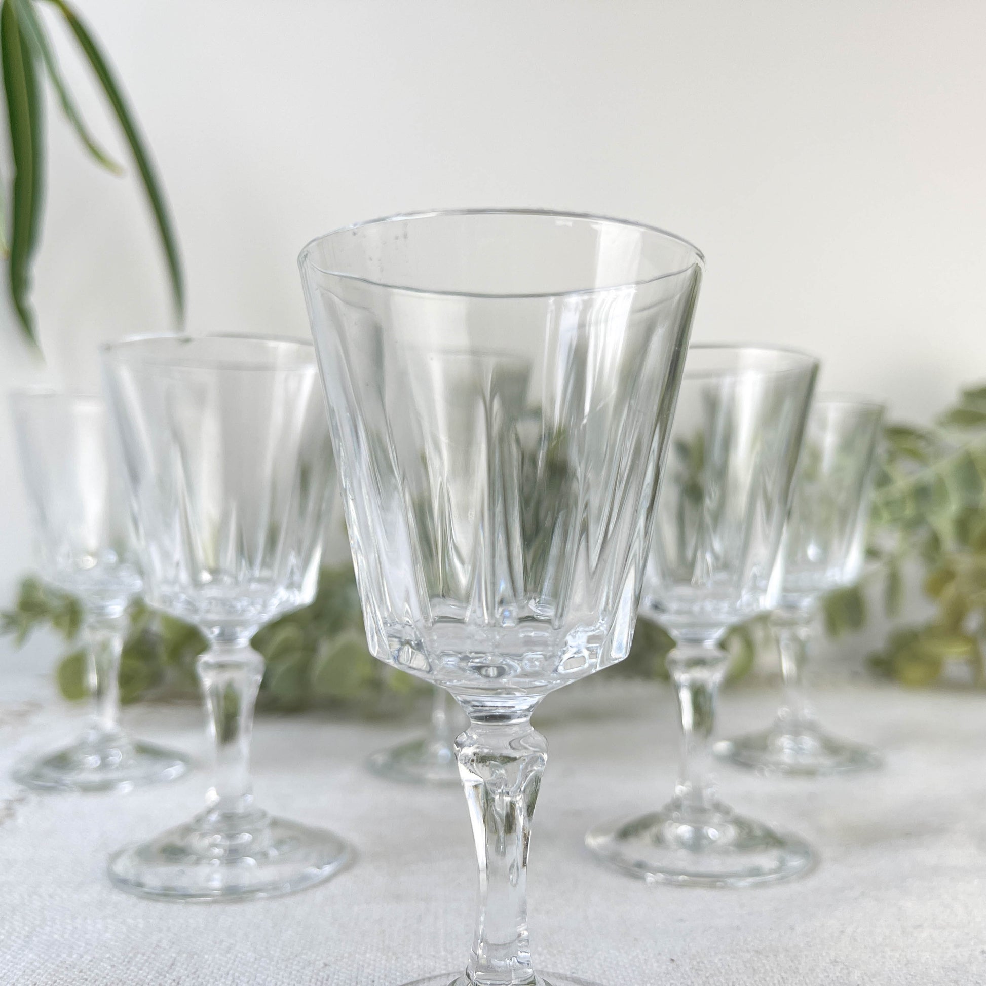 6 Verres à liqueur vintage Cristal D'Arques Versailles