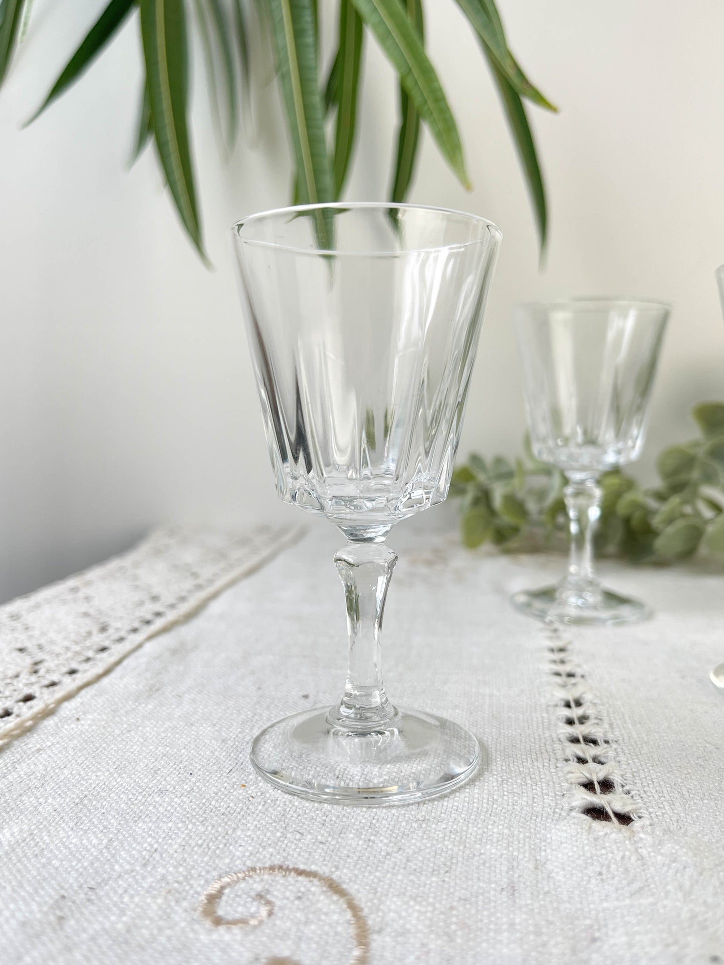 6 Verres à liqueur vintage Cristal D'Arques Versailles