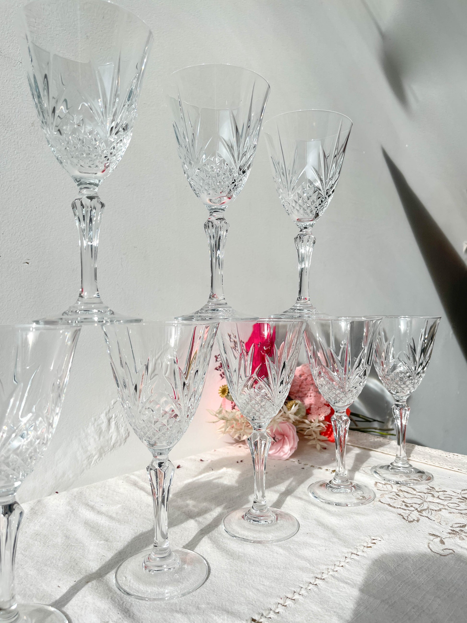 Verres à eau Cristal D'Arques modèle MASQUERADE