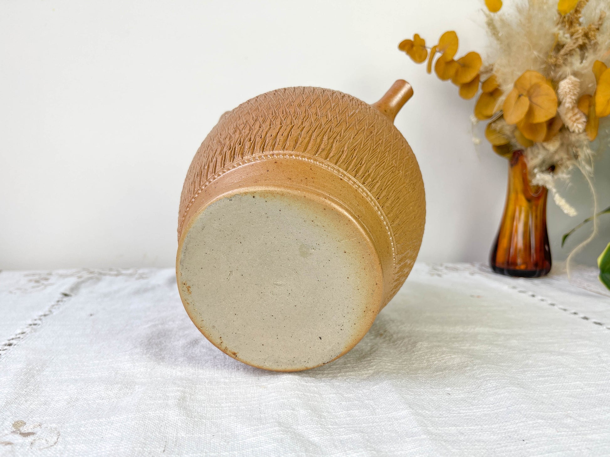 Ancienne Cruche Gargoulette en terre cuite