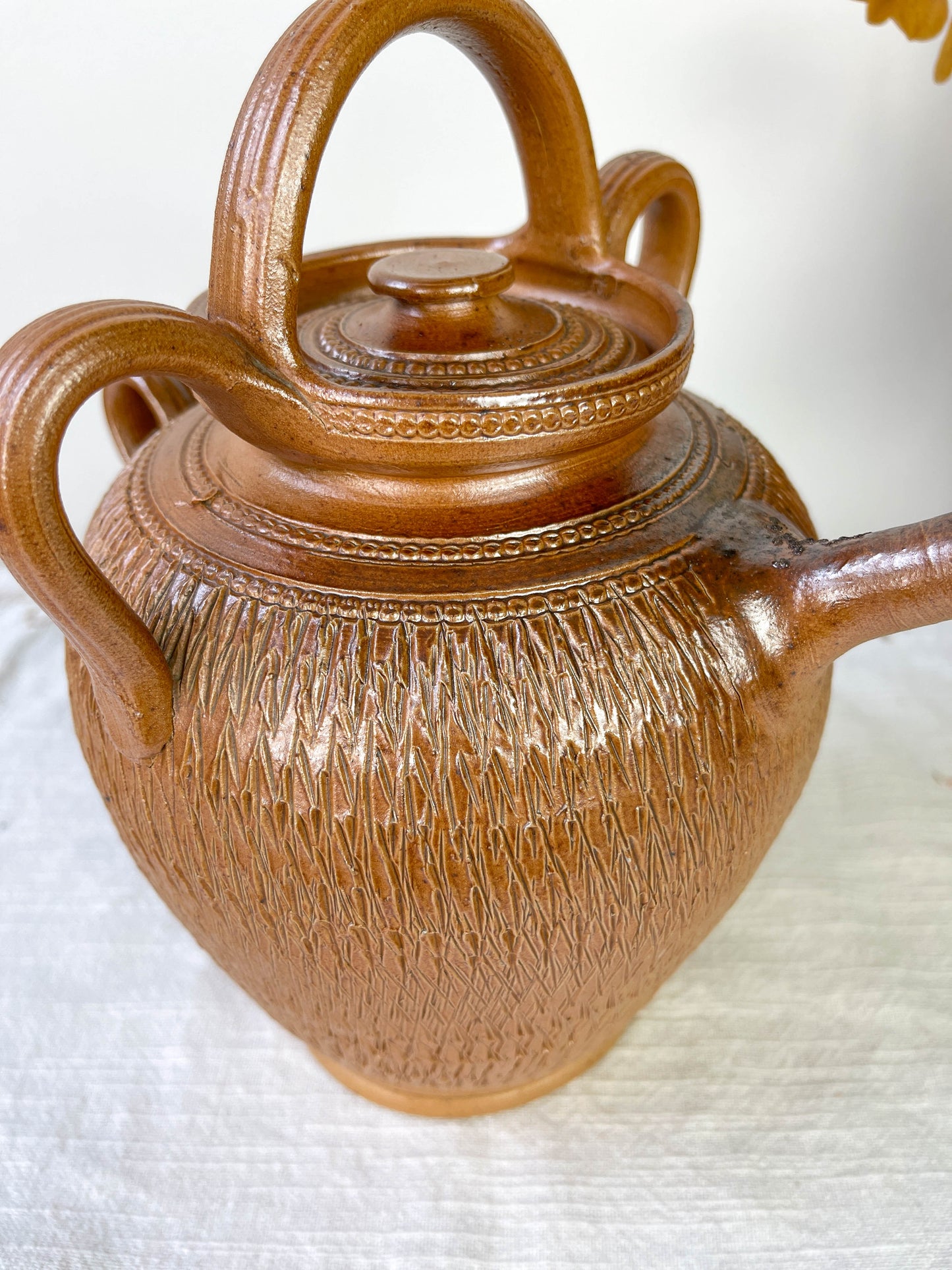 Ancienne Cruche Gargoulette en terre cuite