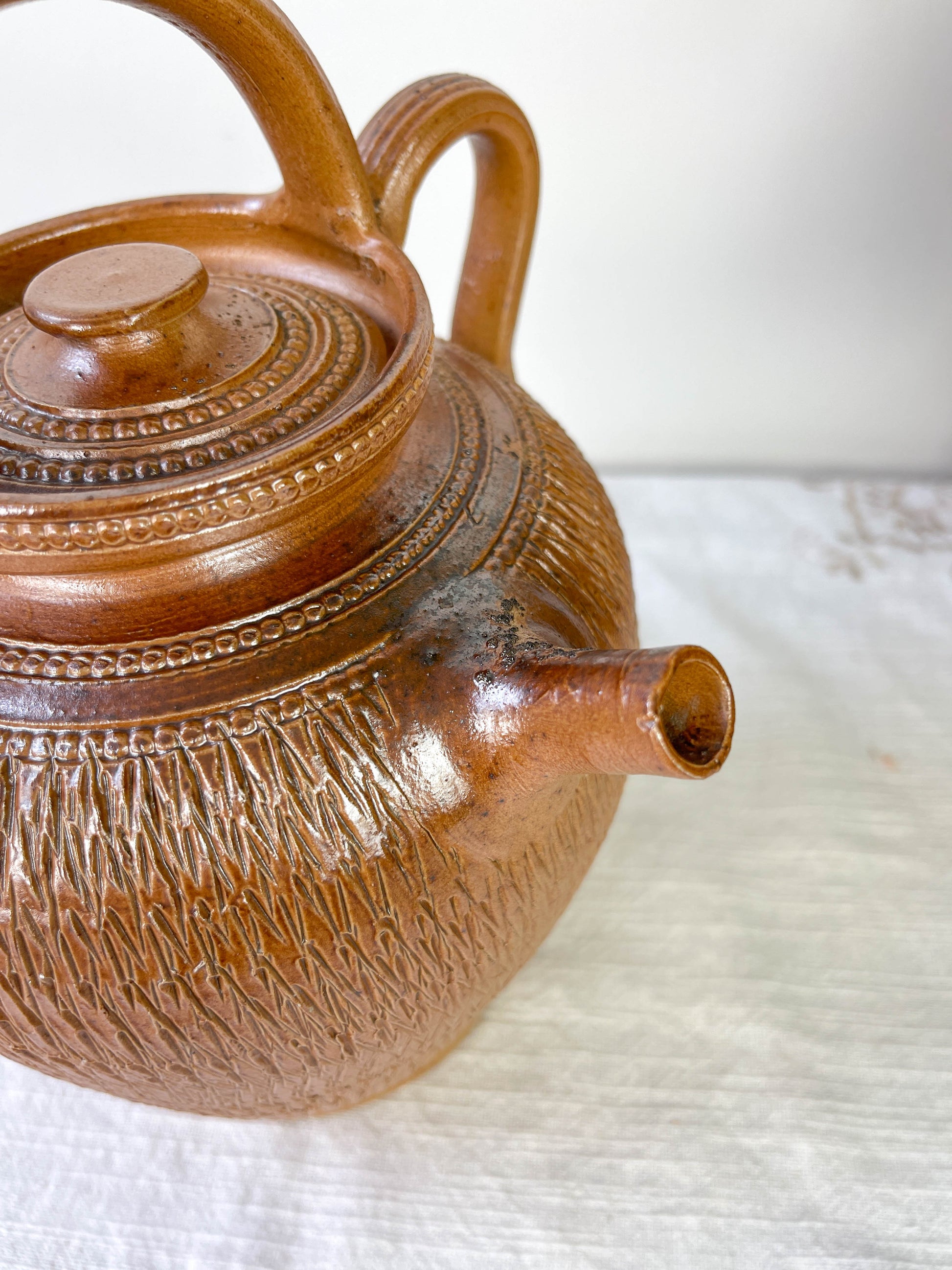 Ancienne Cruche Gargoulette en terre cuite