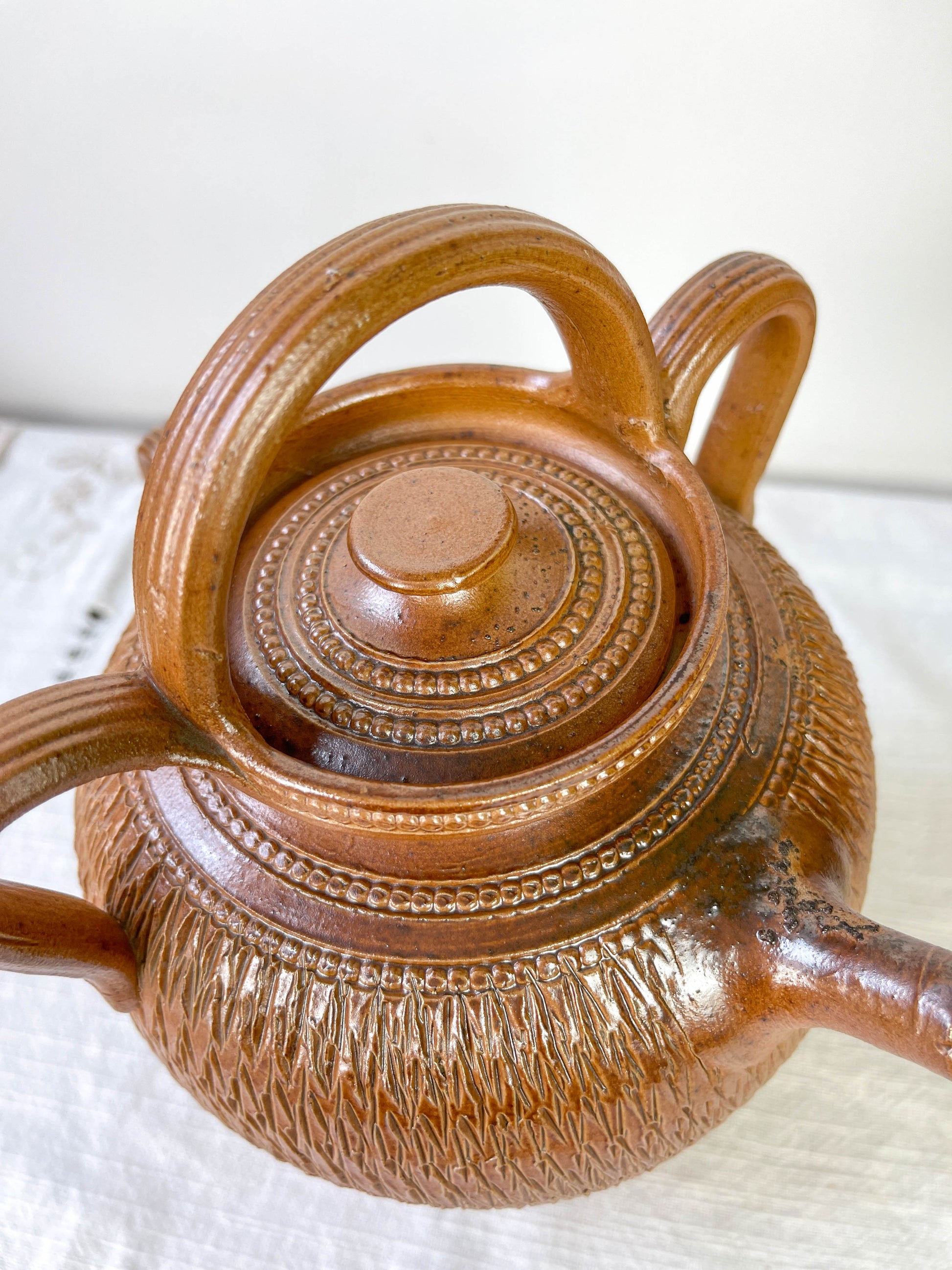 Ancienne Cruche Gargoulette en terre cuite