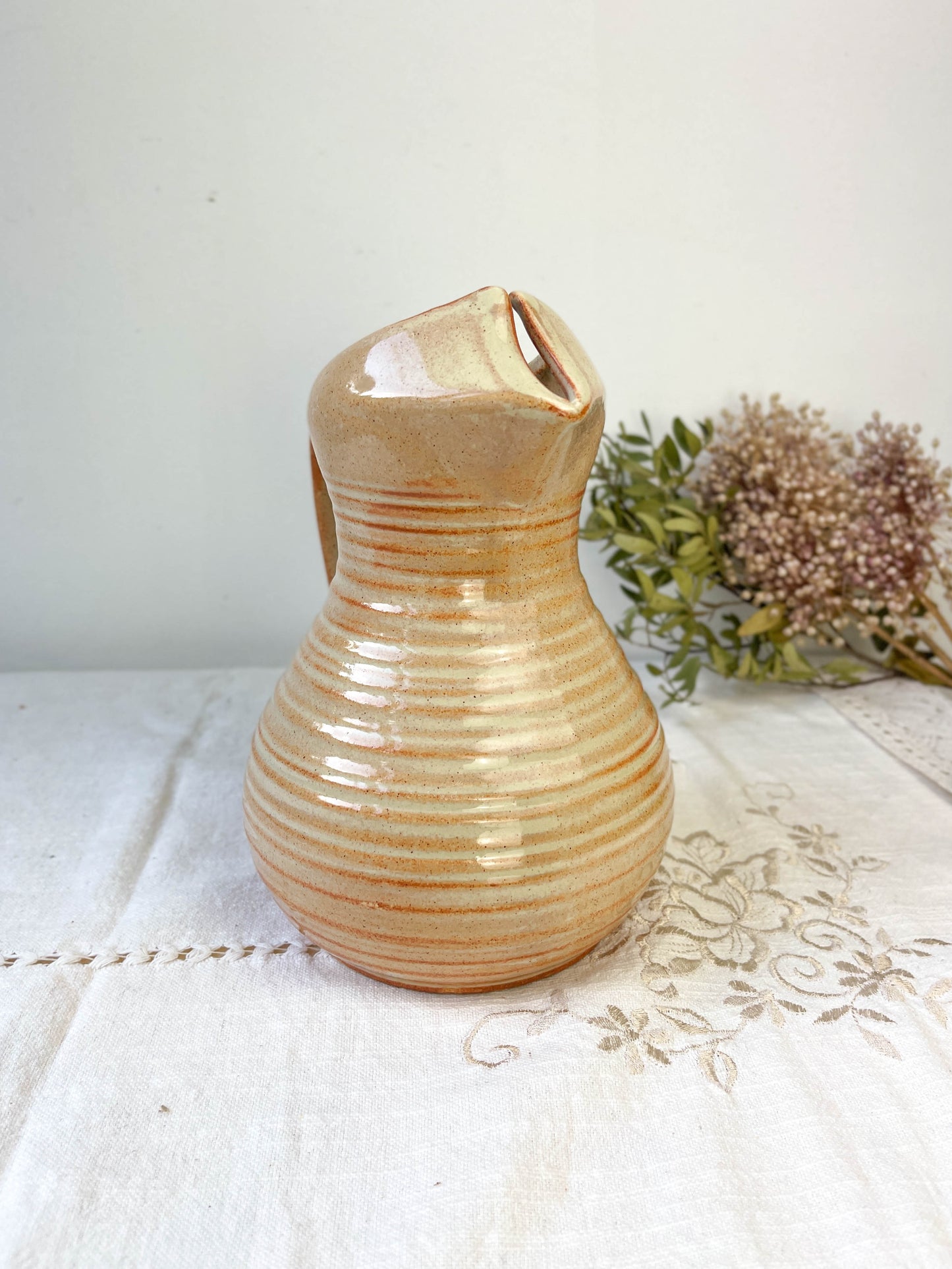 Pichet en grès émaillé vintage