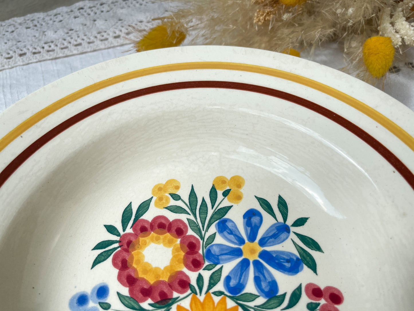 5 ORSAY Printemps Paris earthenware soup plates