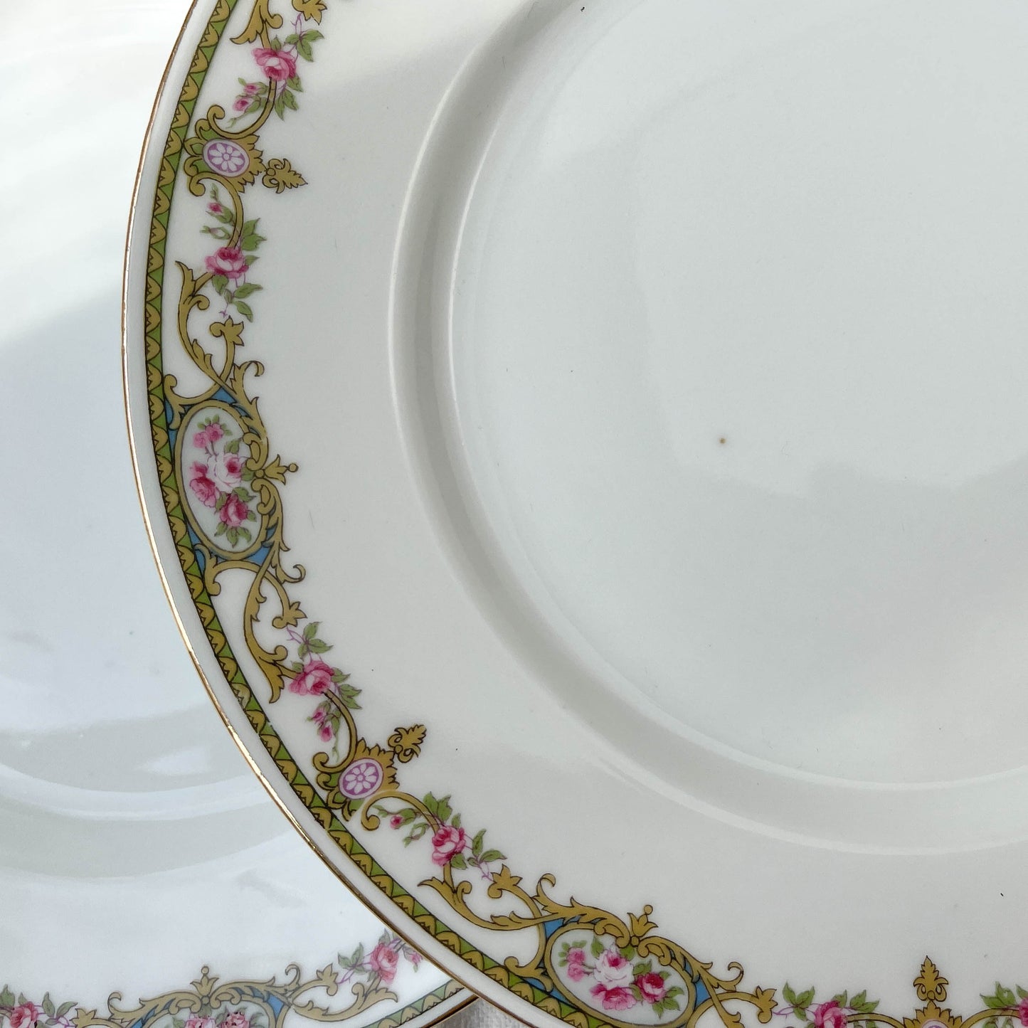 6 Small LIMOGES B&C porcelain plates with floral pattern