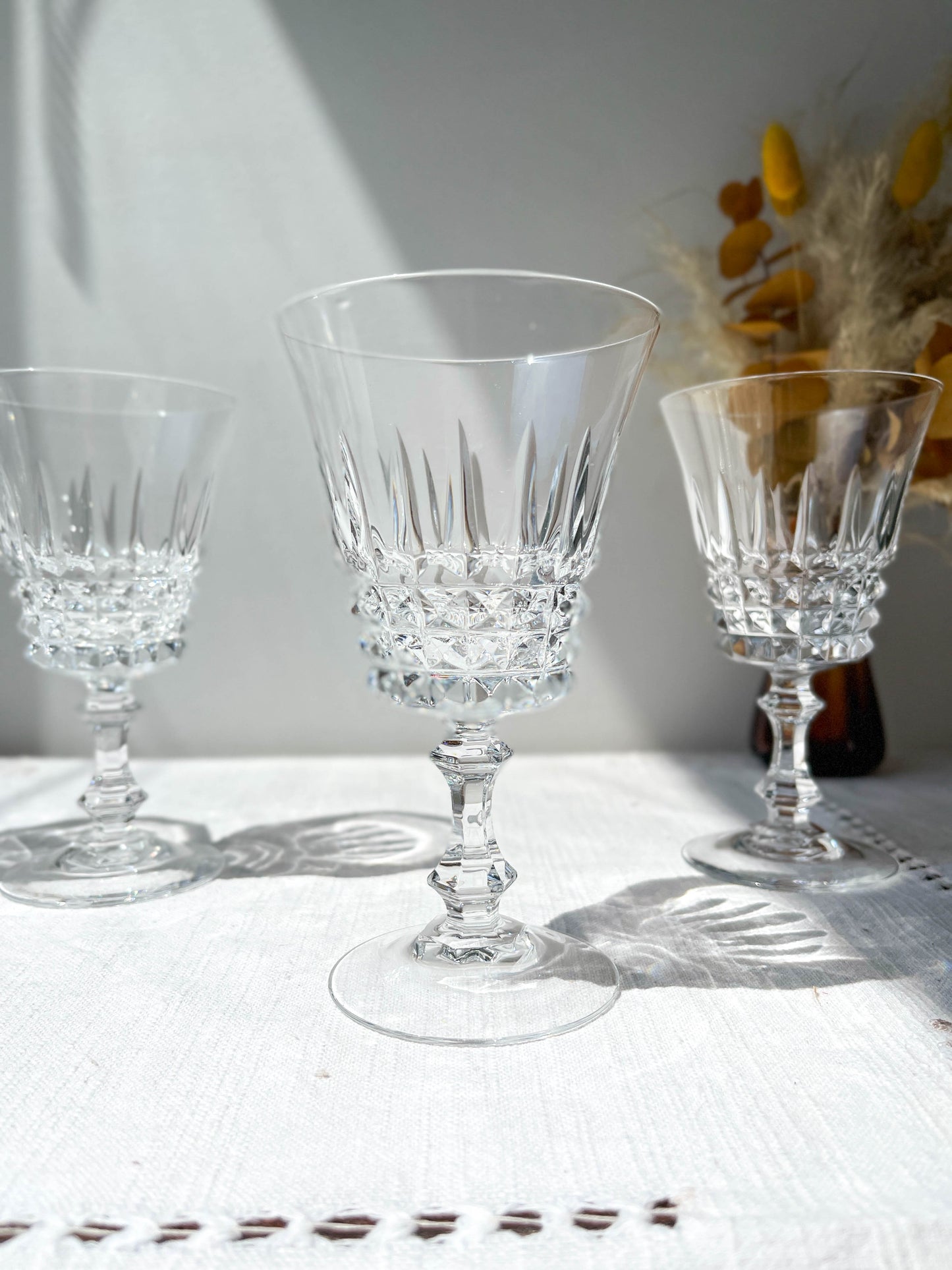 5 Verres à eau Cristal D'Arques modèle TUILERIES