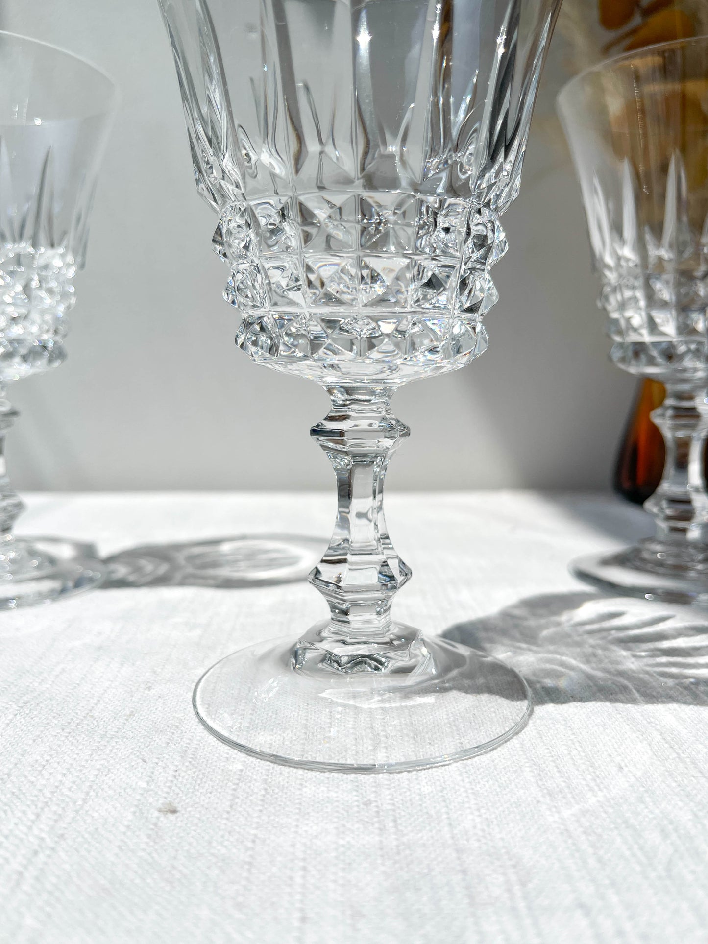 5 Cristal D'Arques water glasses, TUILERIES model