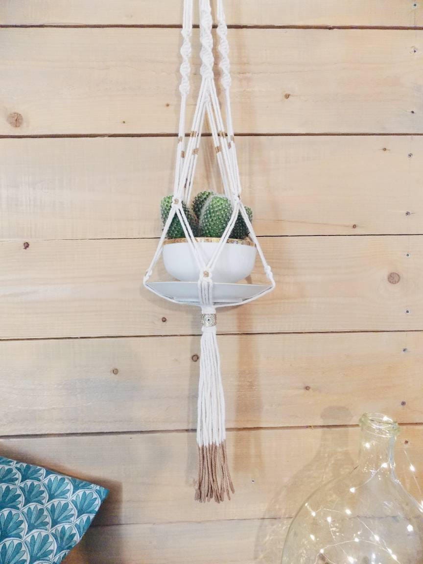 Suspension porte plante en crochet