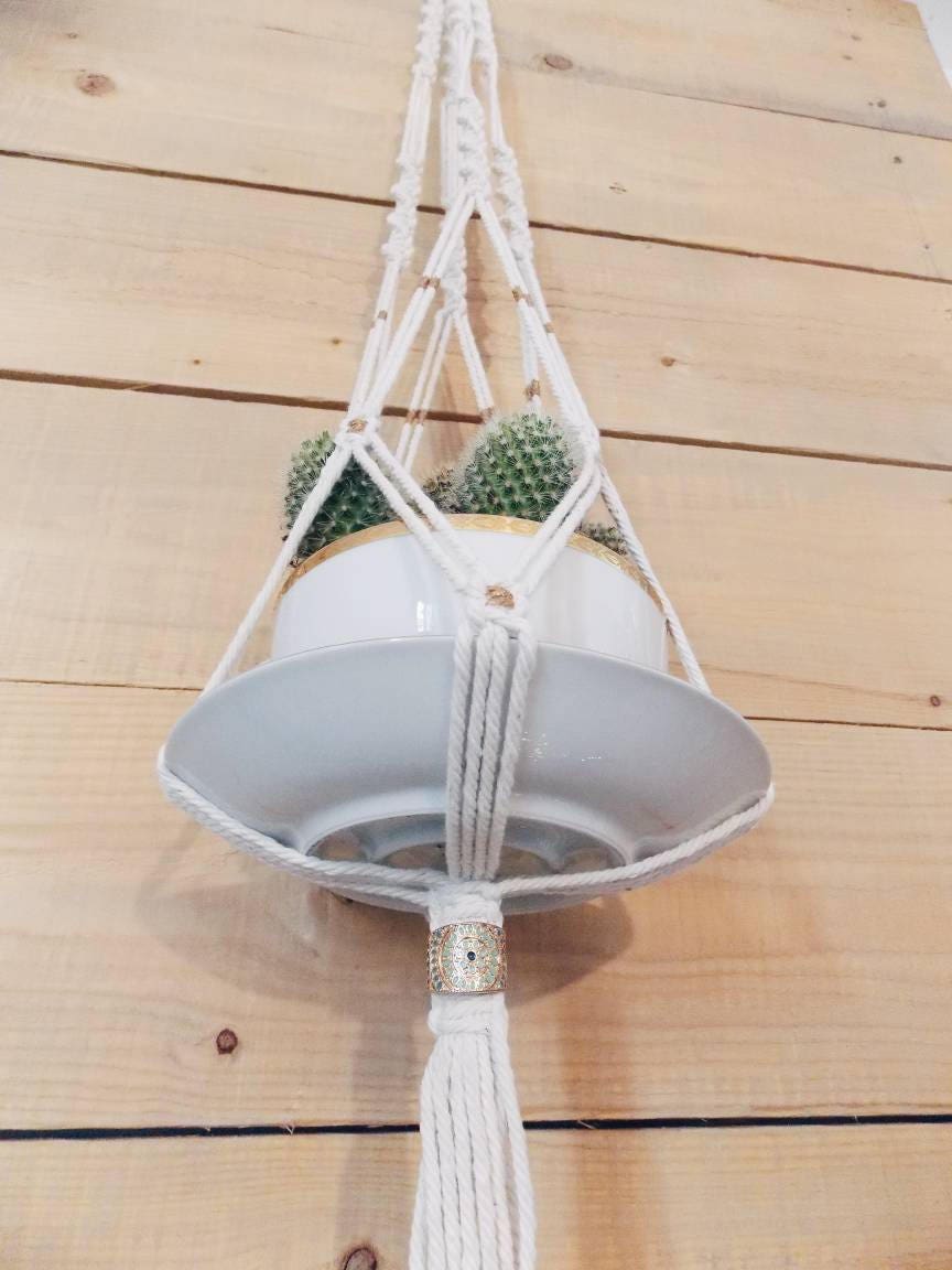 Suspension porte plante en crochet