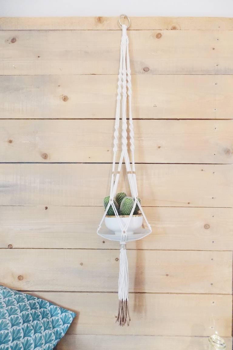 Suspension porte plante en crochet