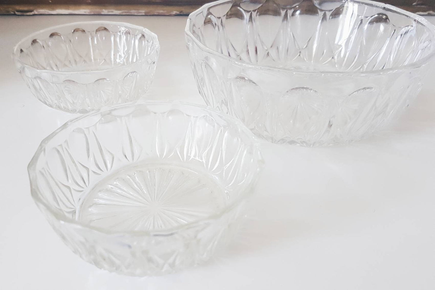 Service à dessert en verre vintage - violn.fr