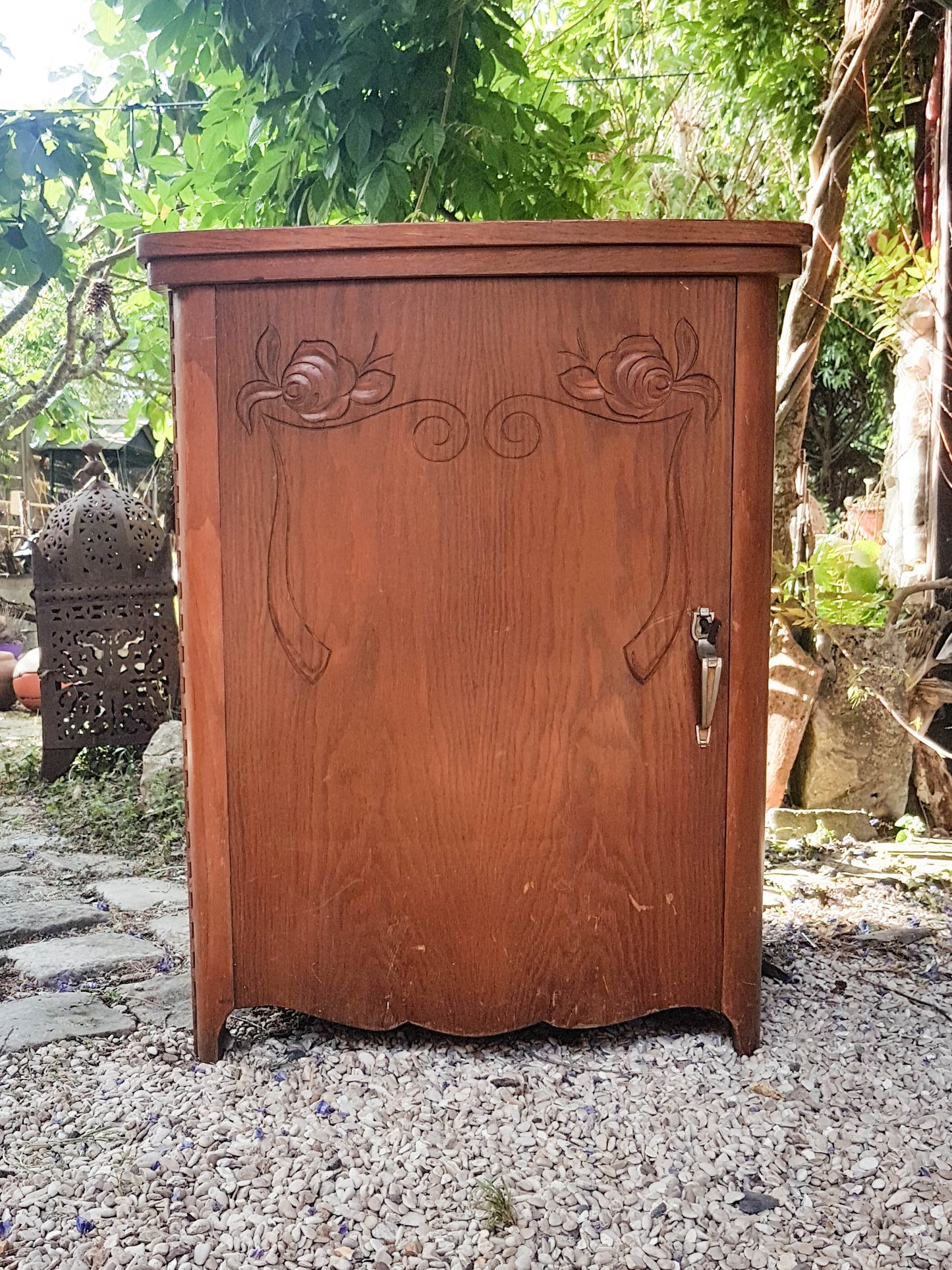 Machine à coudre COSSON intégré dans un meuble en bois 1940 Made in France - violn.fr