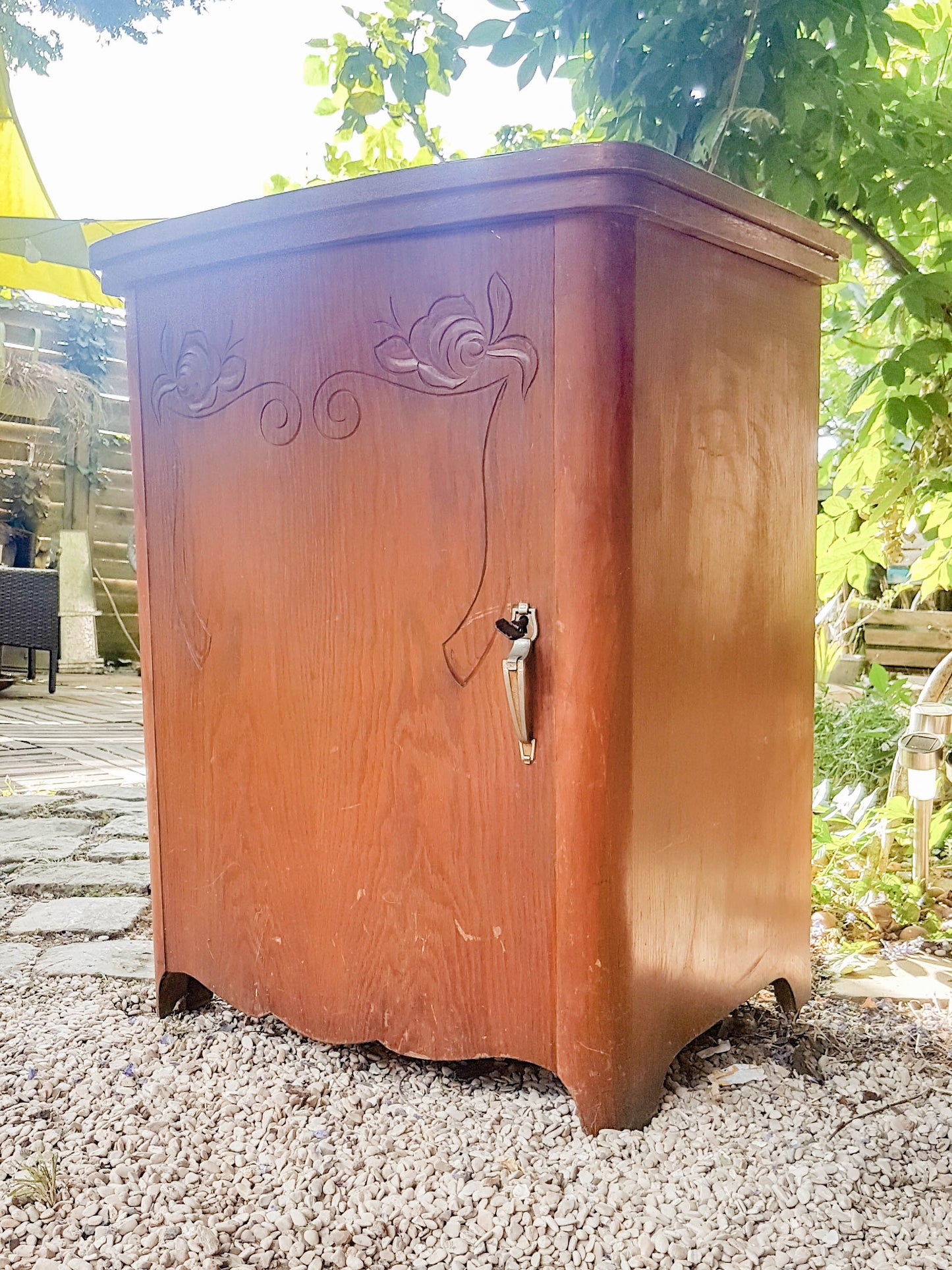 Machine à coudre COSSON intégré dans un meuble en bois 1940 Made in France - violn.fr