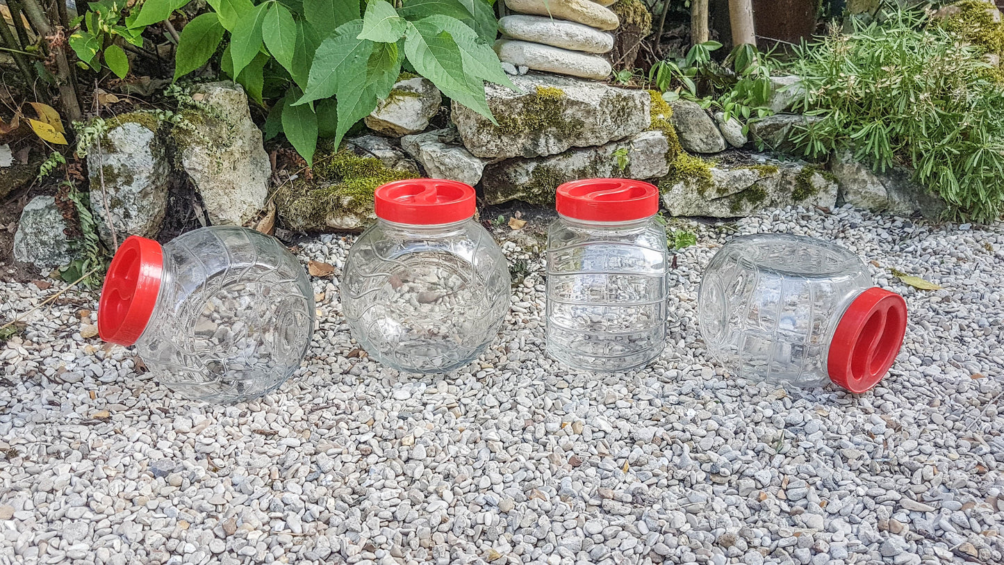 Vintage glass jar CONVETRO made in Italy