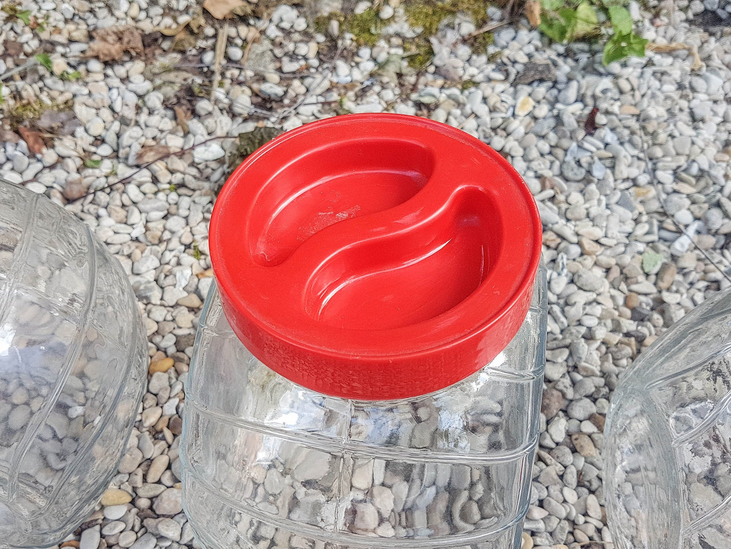 Vintage glass jar CONVETRO made in Italy