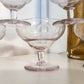 6 coupes à vin ou liqueur en cristal gravé vintage