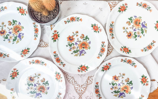 6 Moulins des Loups flat plates, ORCHIES model