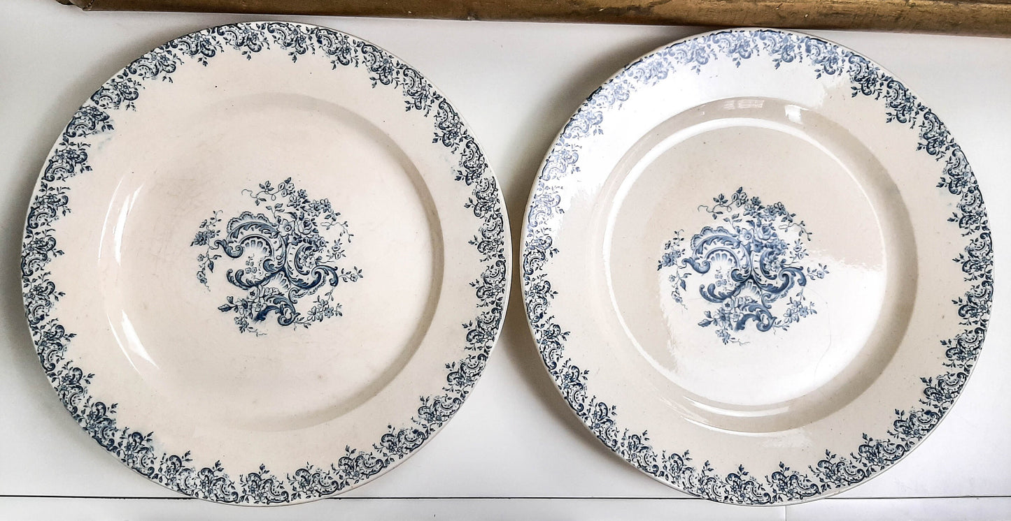 Plat rond Gien modèle LOUIS XV - violn.fr