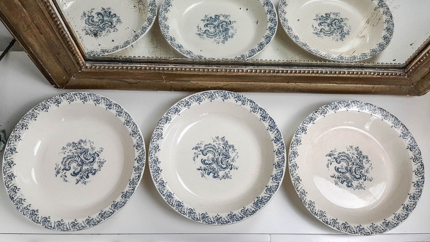 Plat creux terre de fer Gien modèle LOUIS XV - violn.fr