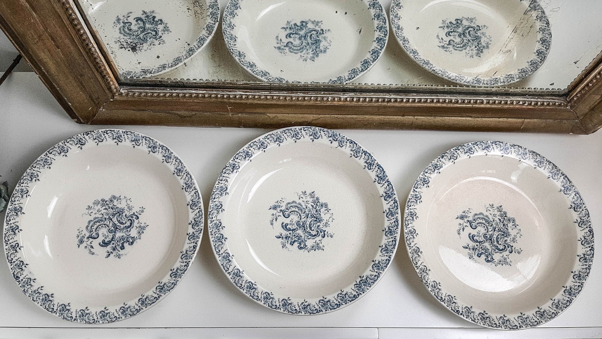 Plat creux terre de fer Gien modèle LOUIS XV - violn.fr