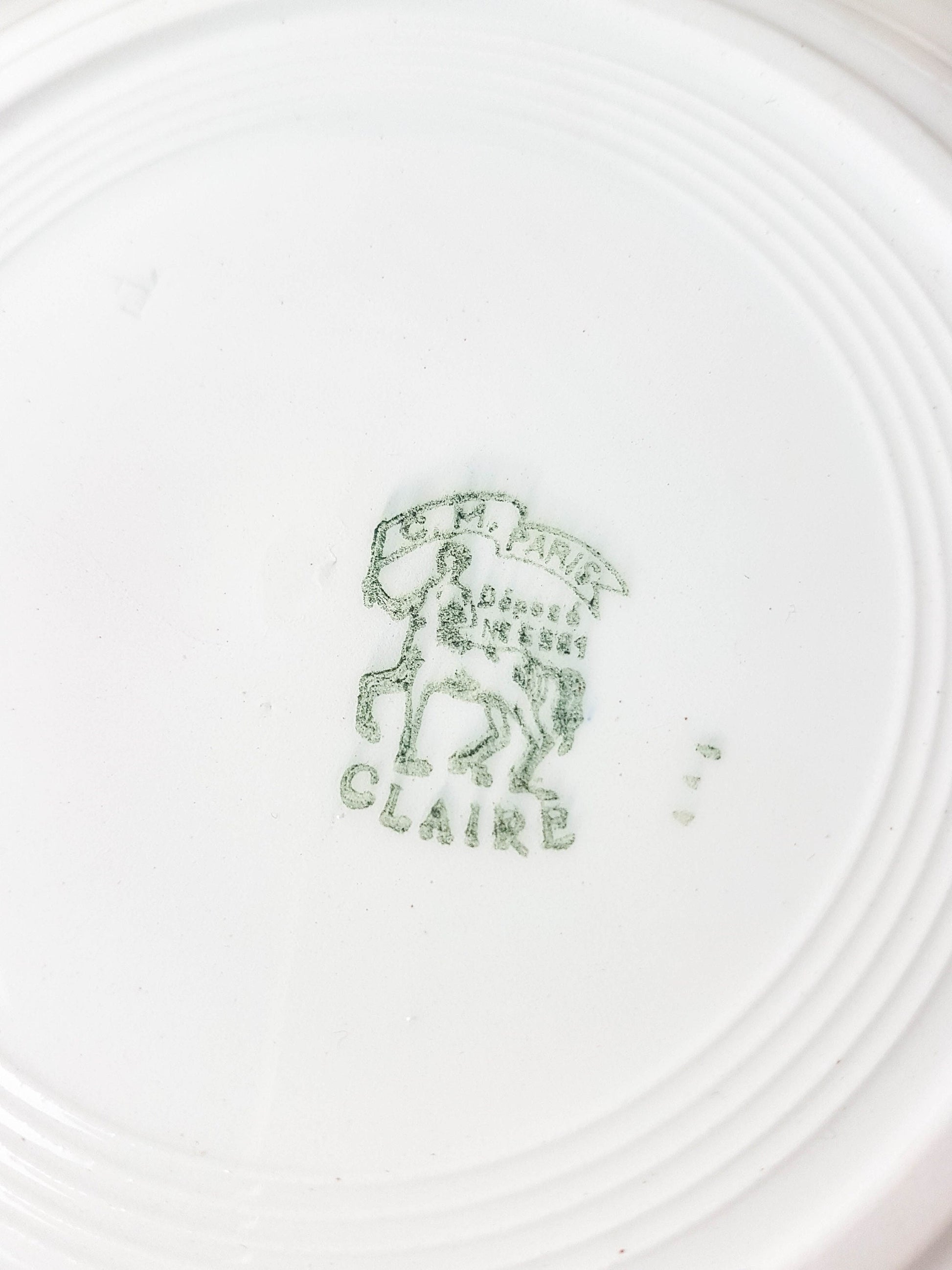 5 Assiettes creuses Saint Amand modèle CLAIRE - violn.fr