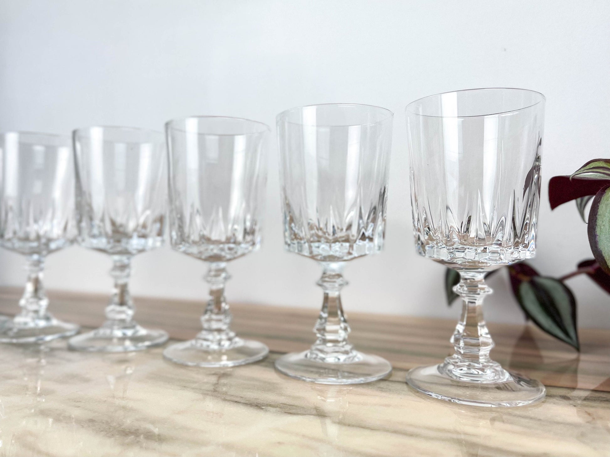 6 Verres à vin blanc Cristal D'Arques modèle Louvre - violn.fr
