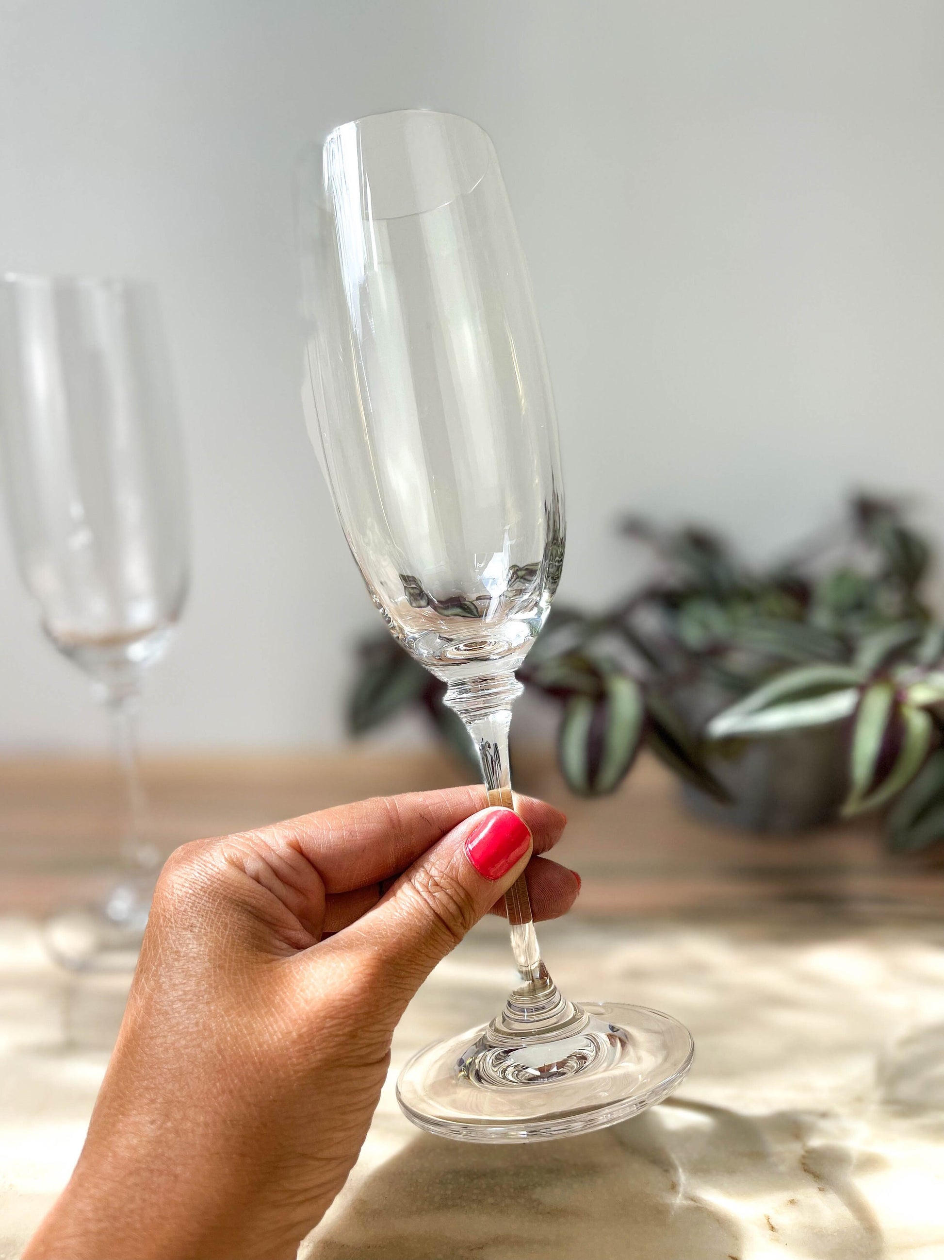 2 Flûtes à champagne cristal Mikasa modèle Stephanie, 1992 - violn.fr