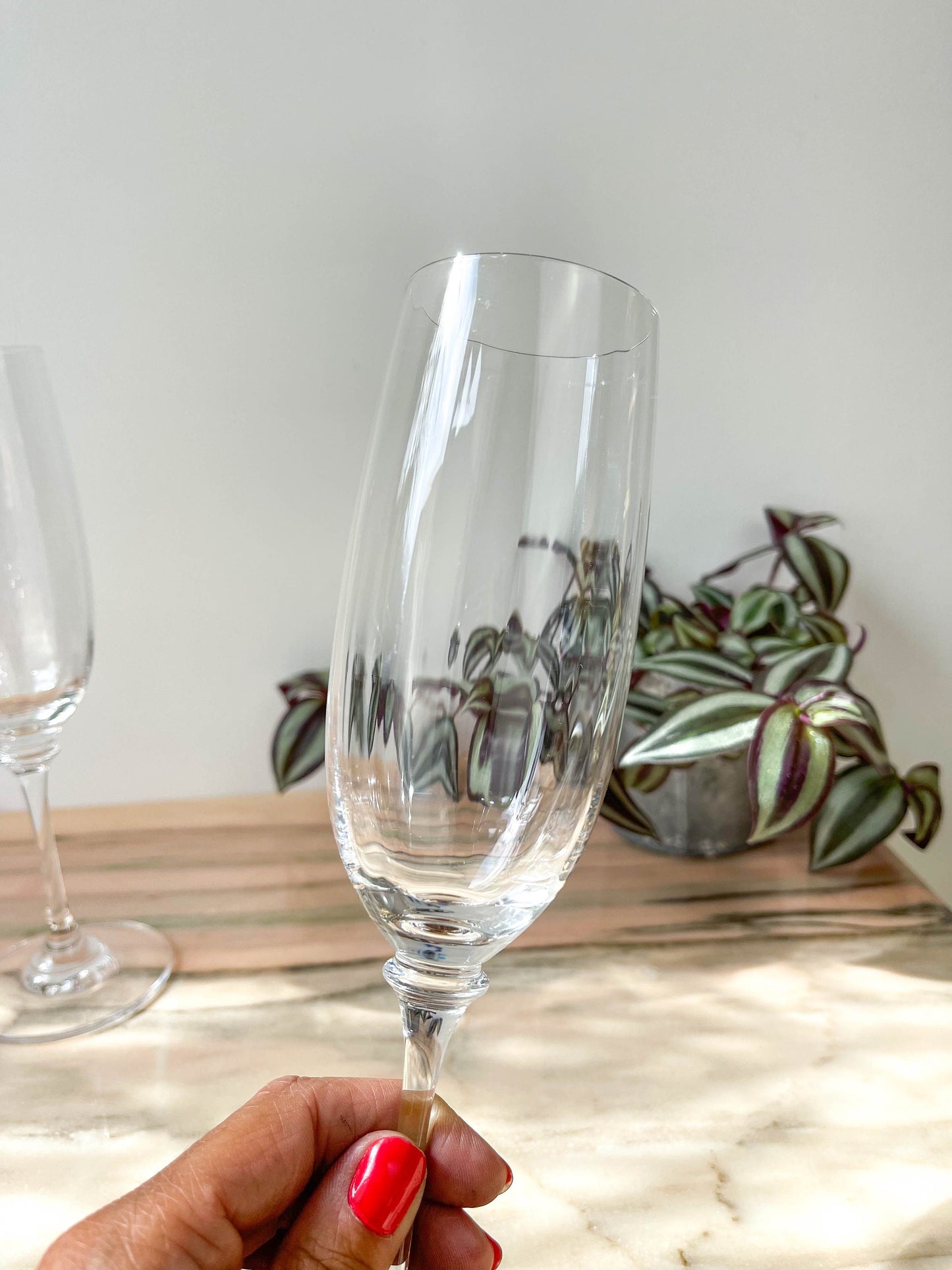 2 Flûtes à champagne cristal Mikasa modèle Stephanie, 1992 - violn.fr
