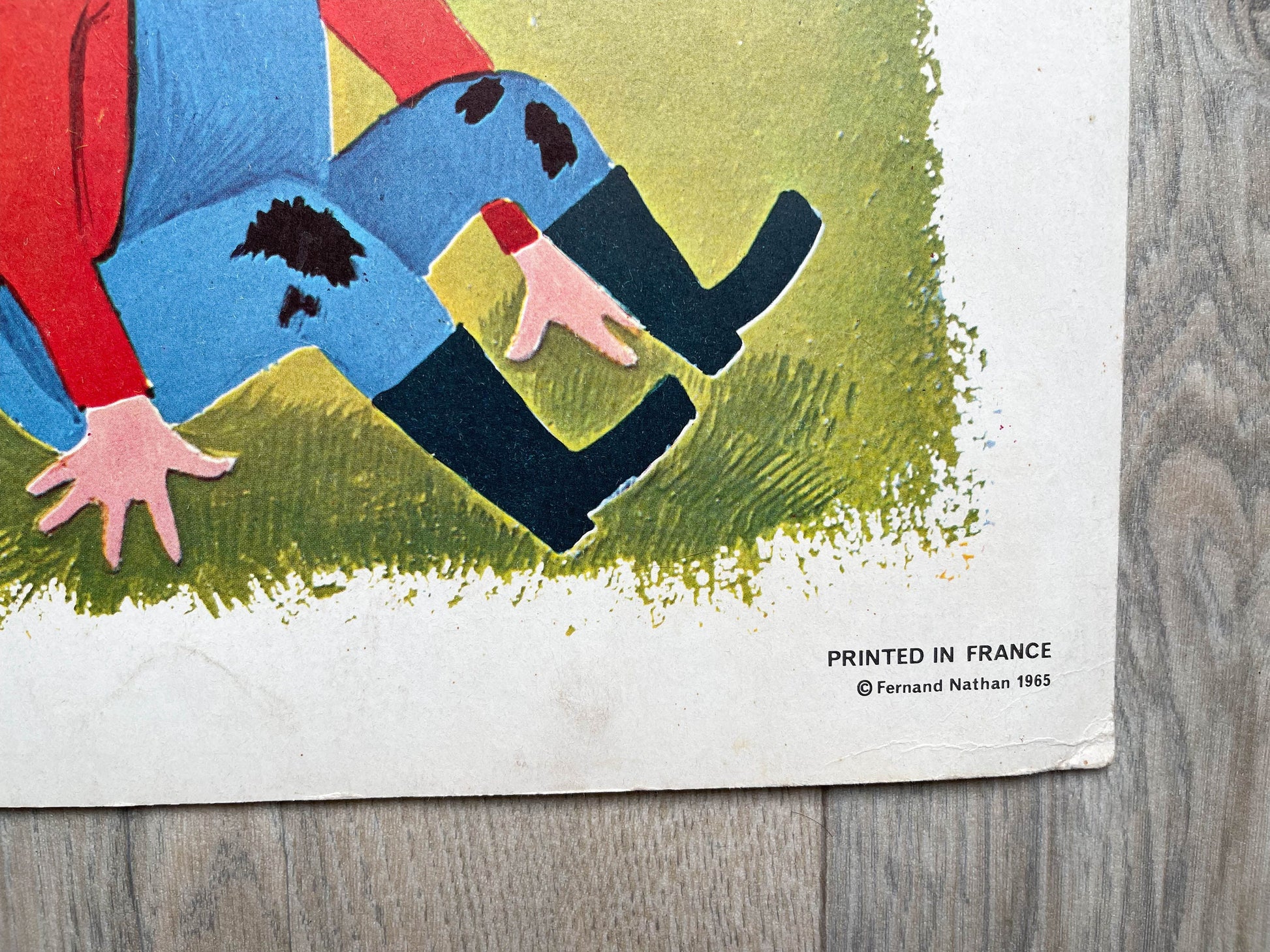 Affiche scolaire Fernand Nathan 1965, A4 Le Verger - violn.fr