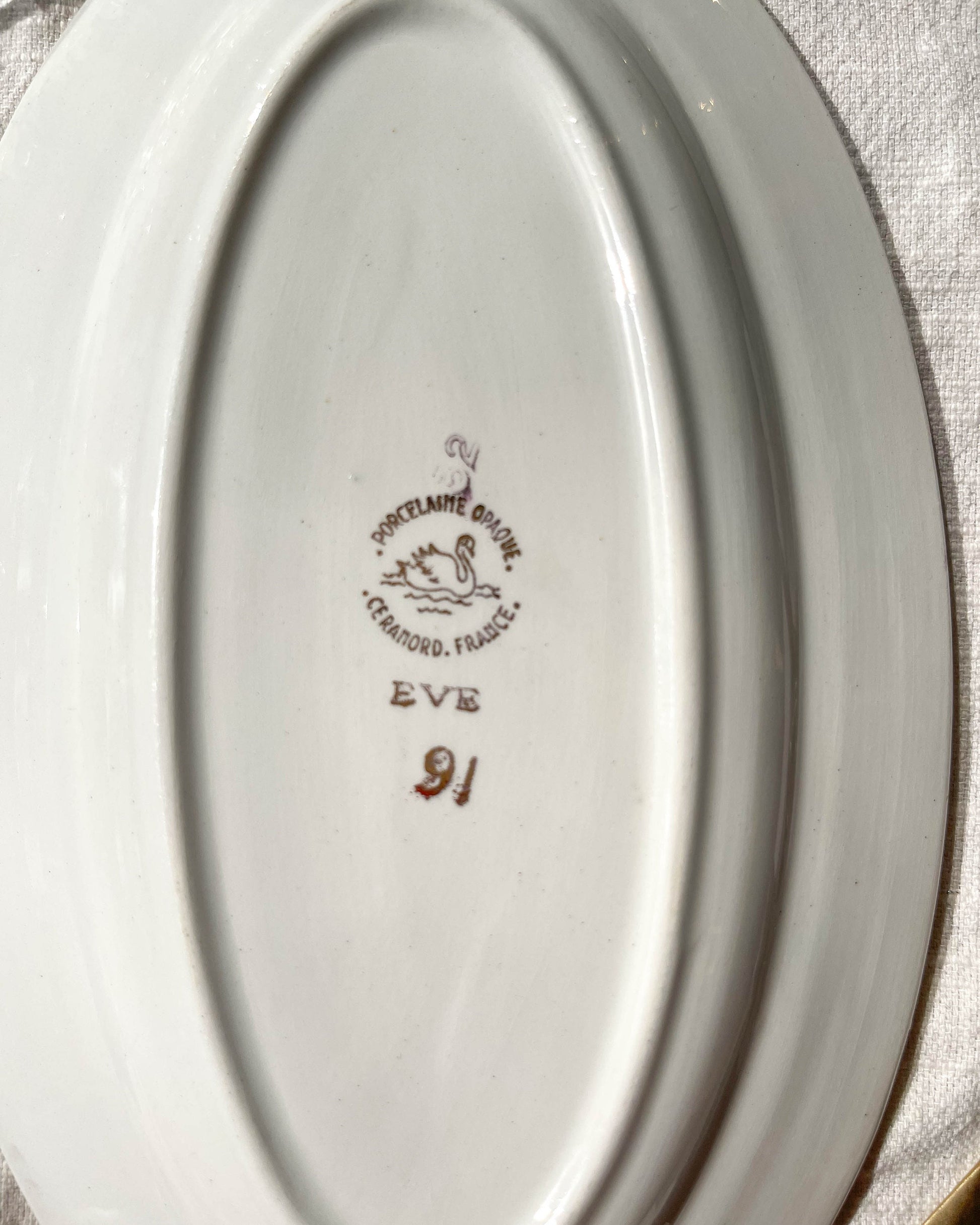 2 Raviers CERANORD EVE en porcelaine motif fleuris - violn.fr