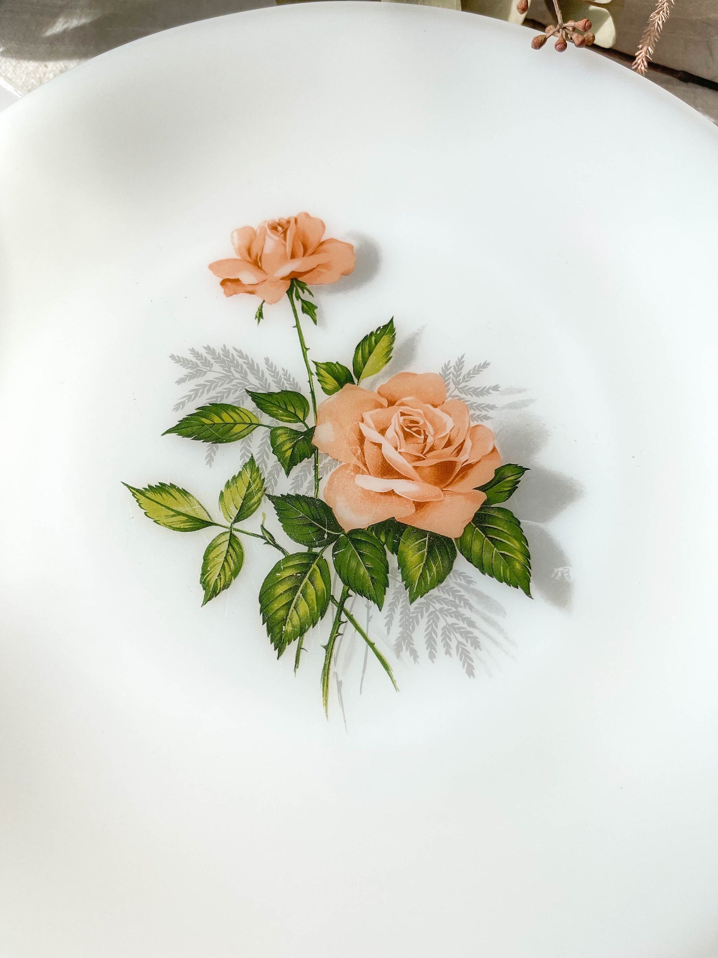3 Assiettes ARCOPAL fleuris, 1950 - violn.fr