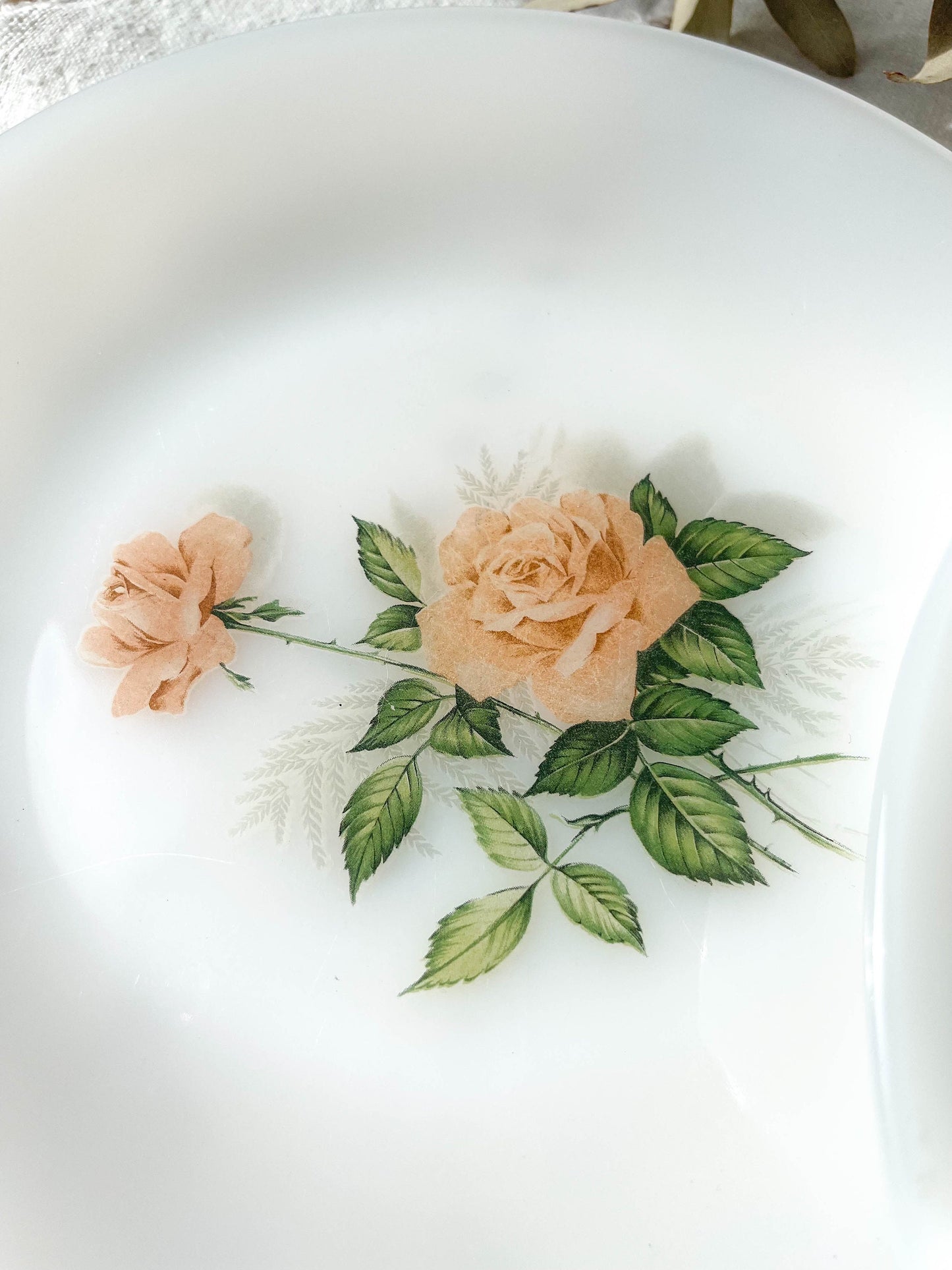 3 Assiettes ARCOPAL fleuris, 1950 - violn.fr