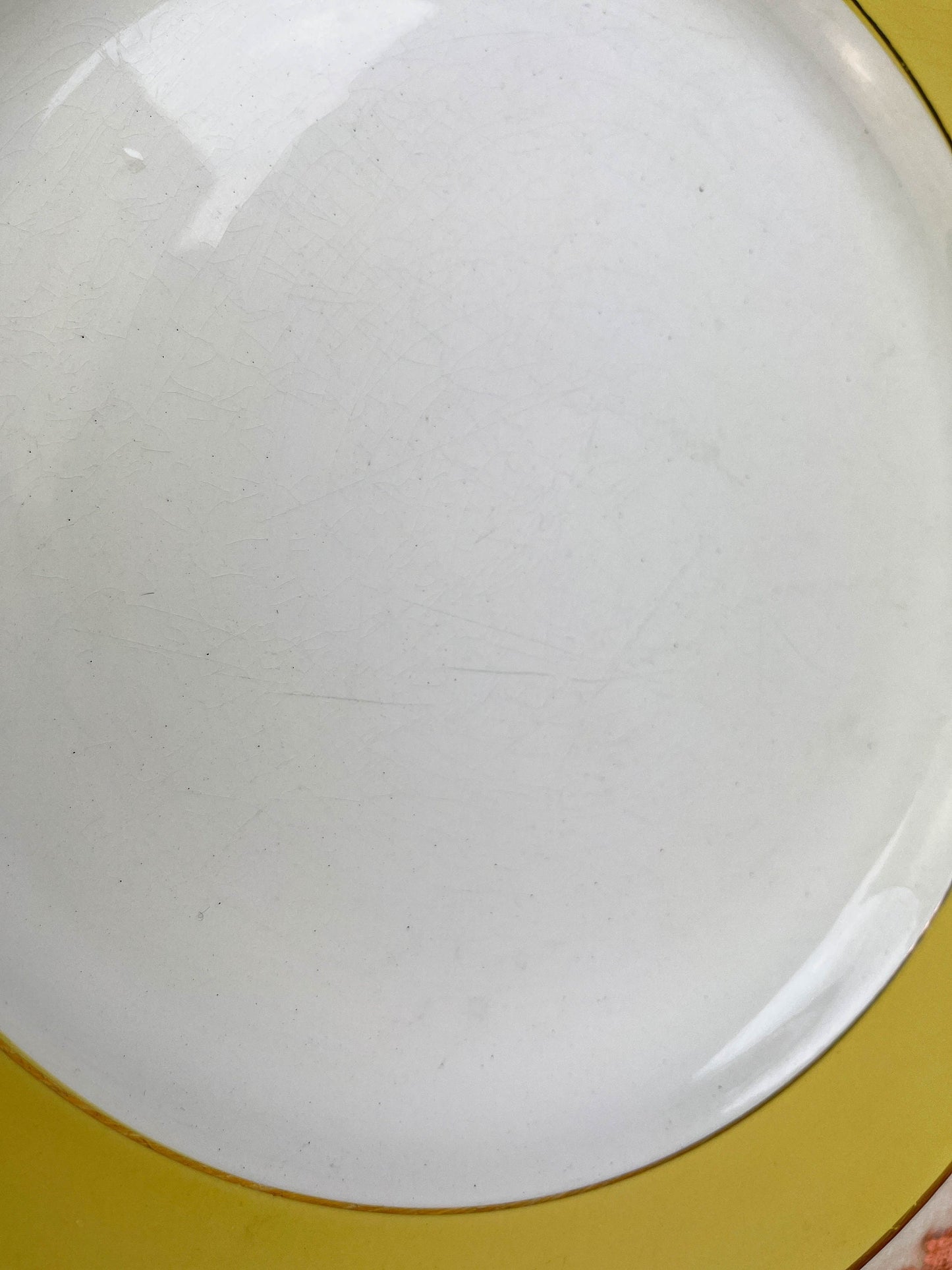 Round dish Golden yellow L'AMANDINOISE model 7894
