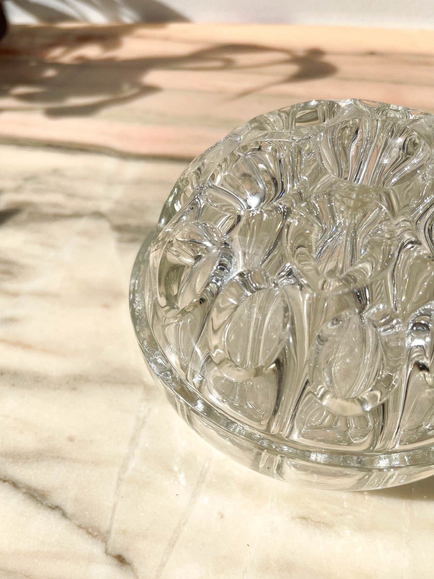 Pique fleur en verre vintage N4 1/2 Made in France