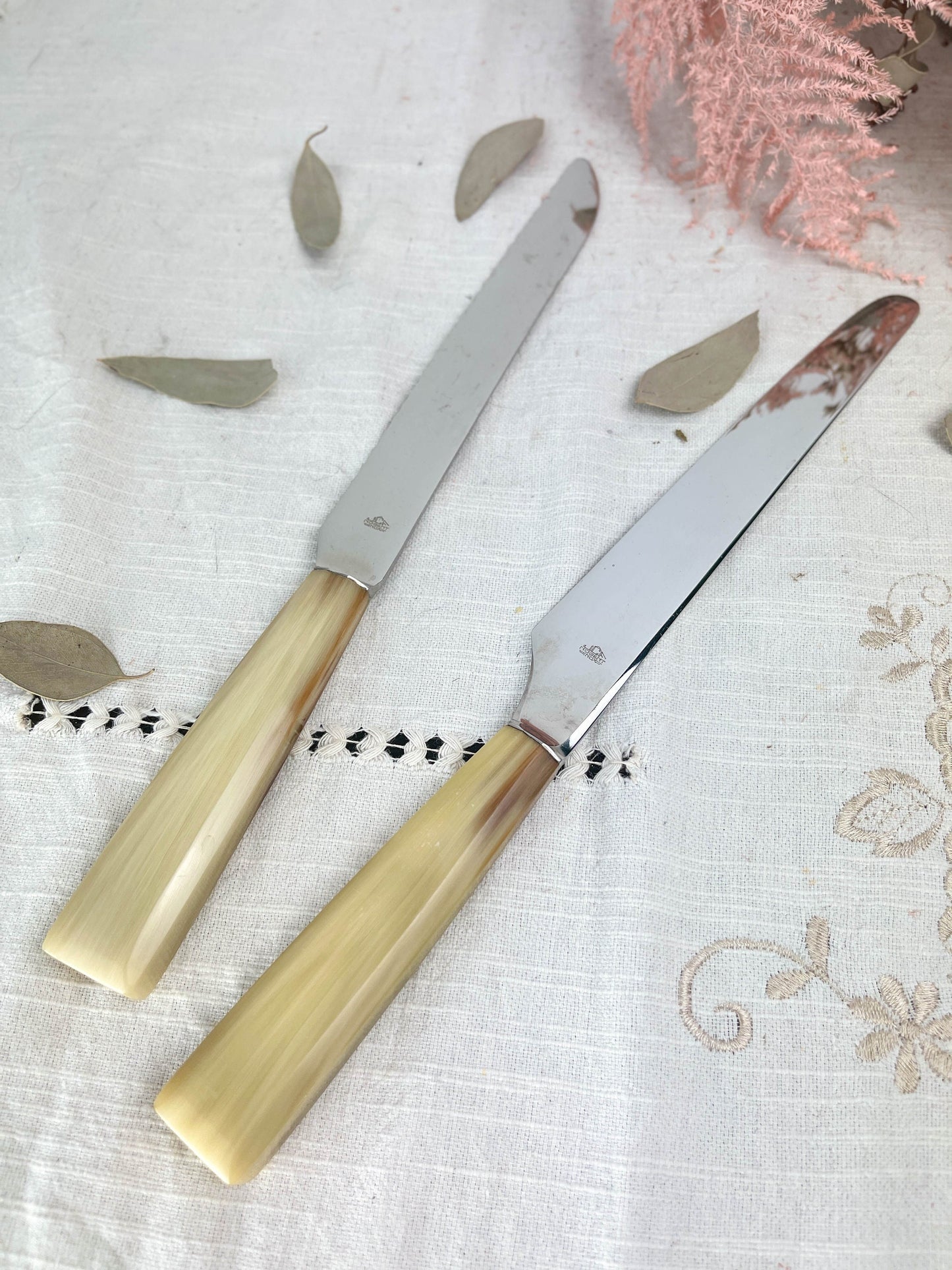 2 vintage NOGENT Bakelite knives