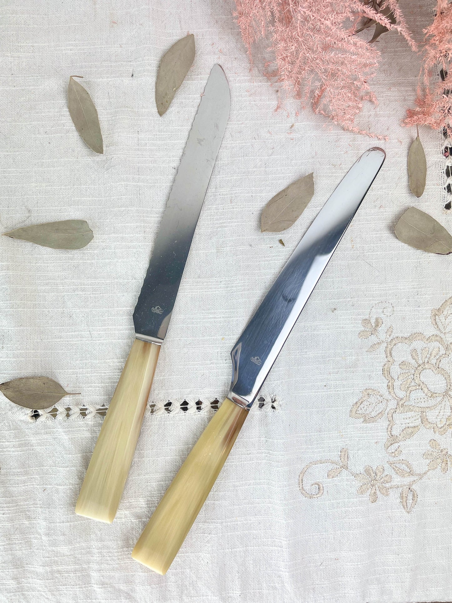 2 vintage NOGENT Bakelite knives