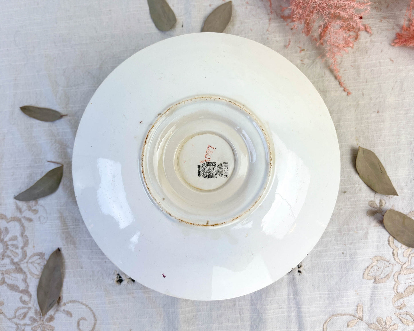 DIGOIN porcelain sauce boat, 1950