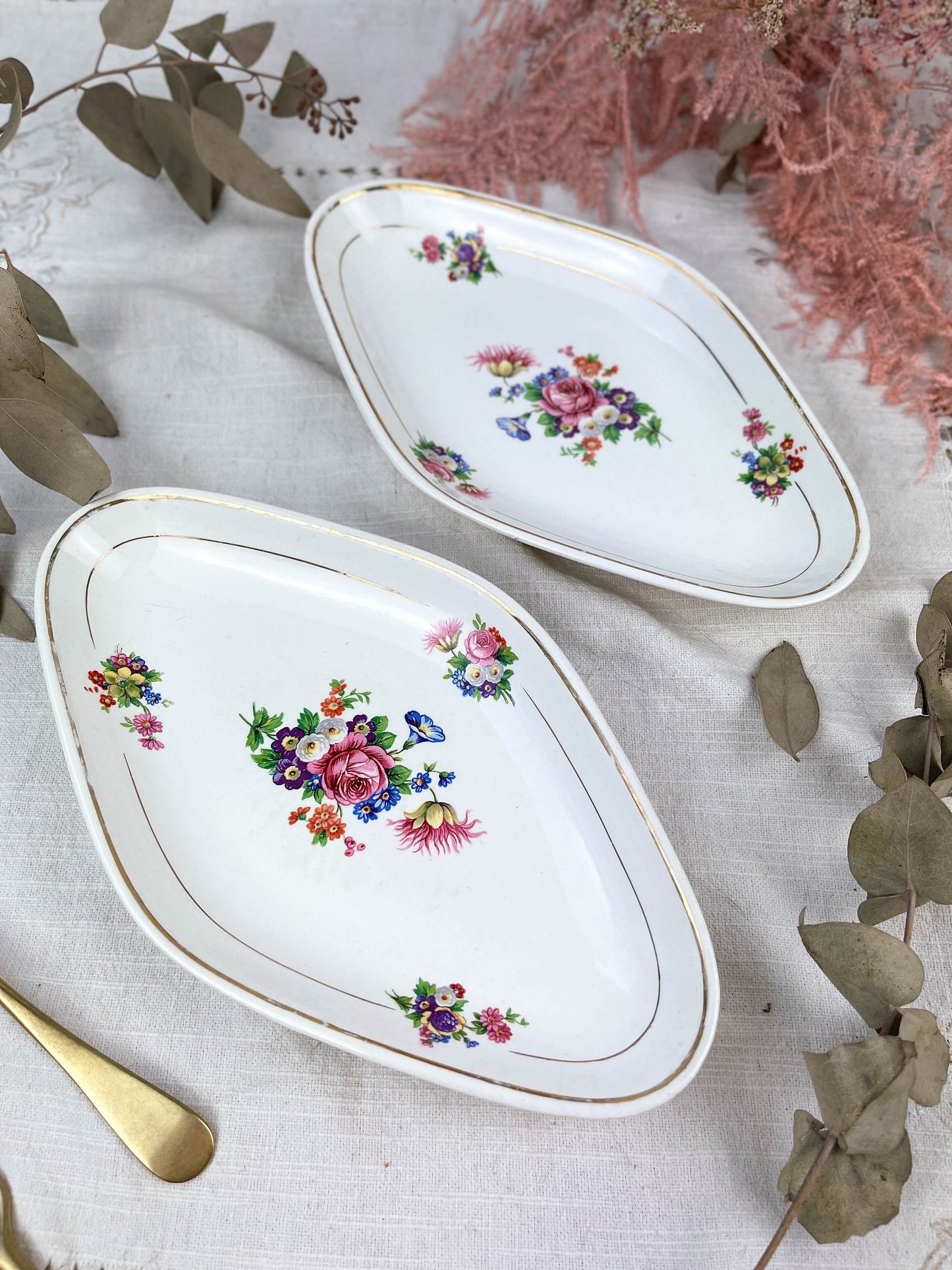2 Raviers en porcelaine SALINS modèle ANNY