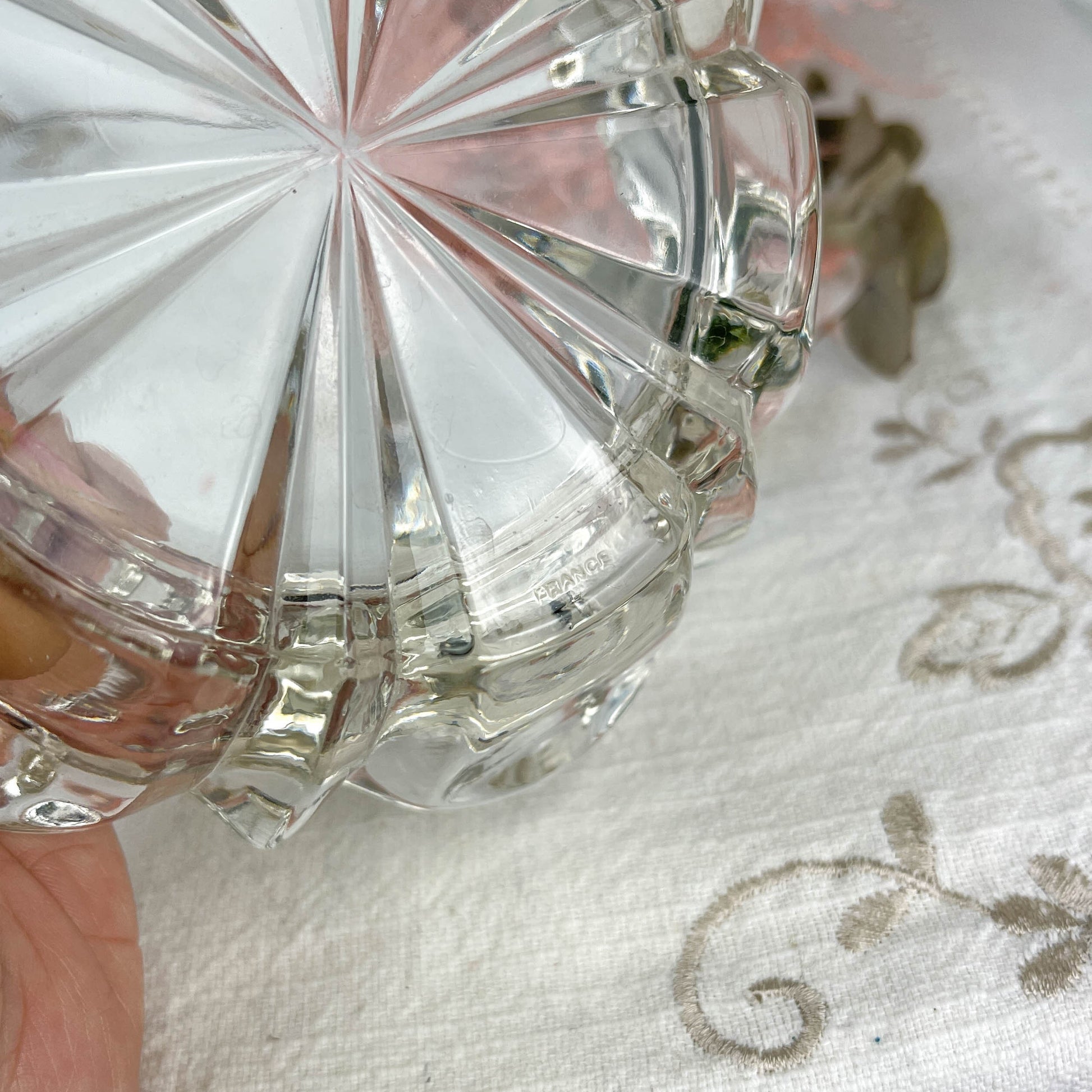 Cendrier en cristal vintage Made in France - violn.fr