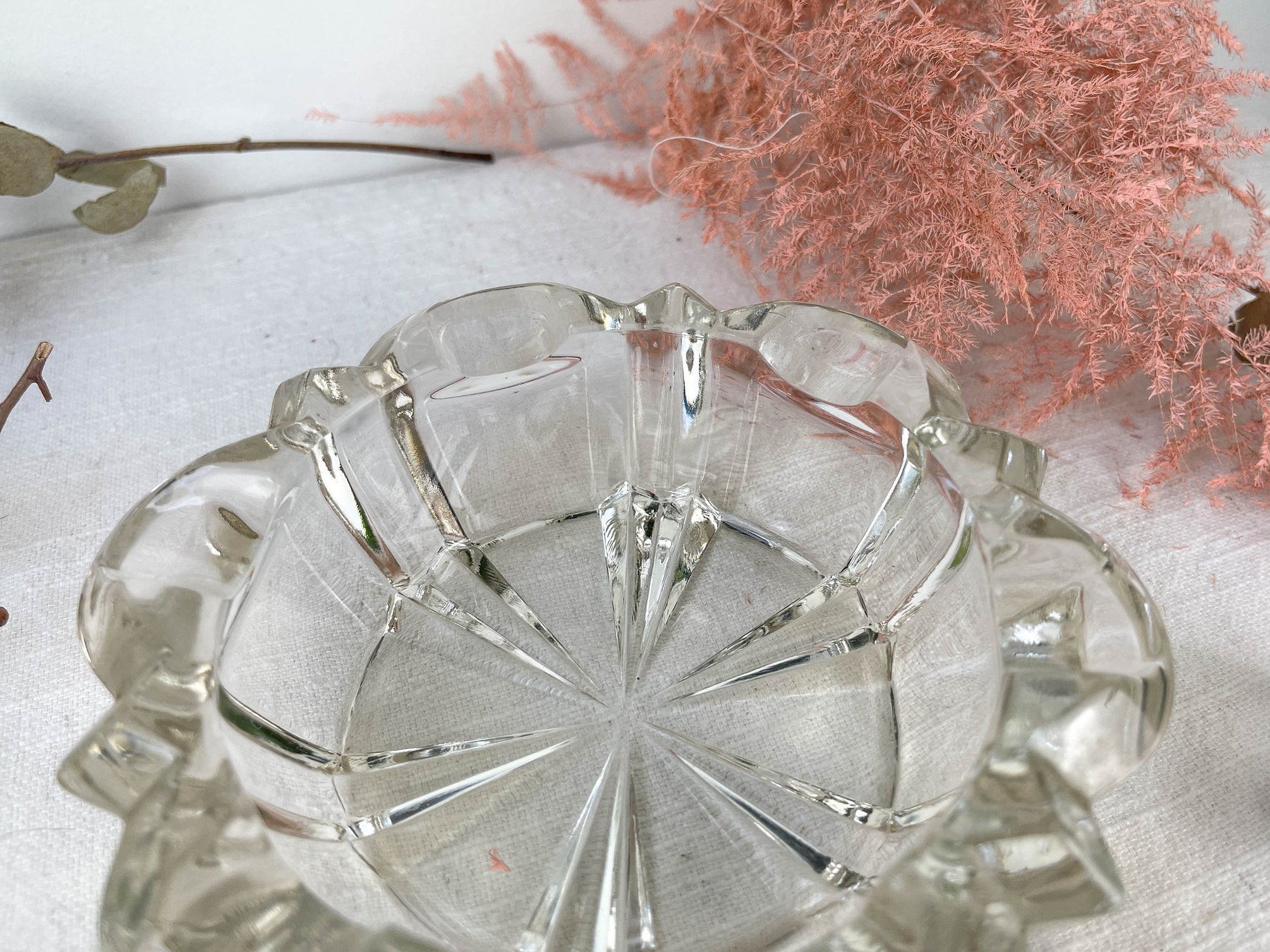 Cendrier en cristal vintage Made in France - violn.fr