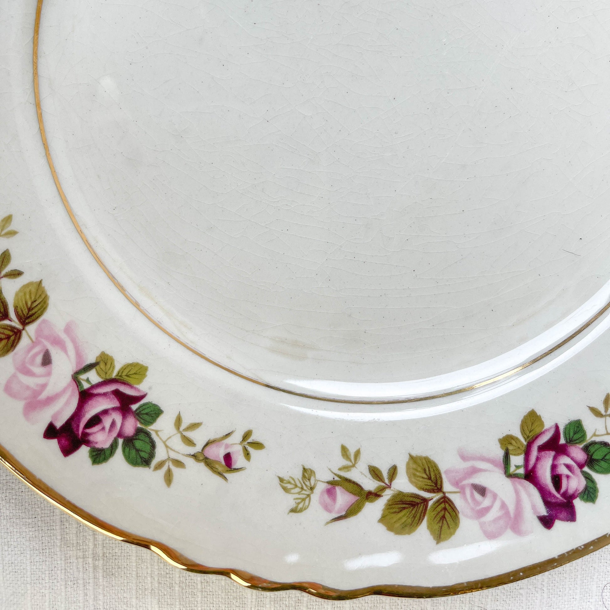 6 Assiettes plates en faïence fleurie MOULIN DES LOUPS modèle Amboise - violn.fr
