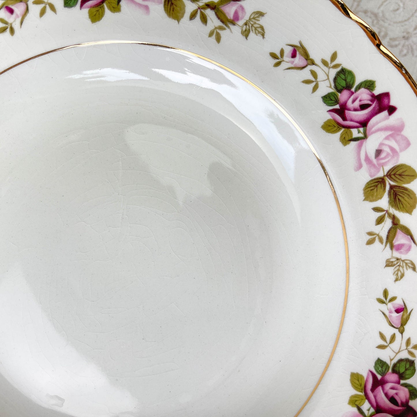 6 Assiettes creuses en faïence fleurie MOULIN DES LOUPS modèle Amboise - violn.fr
