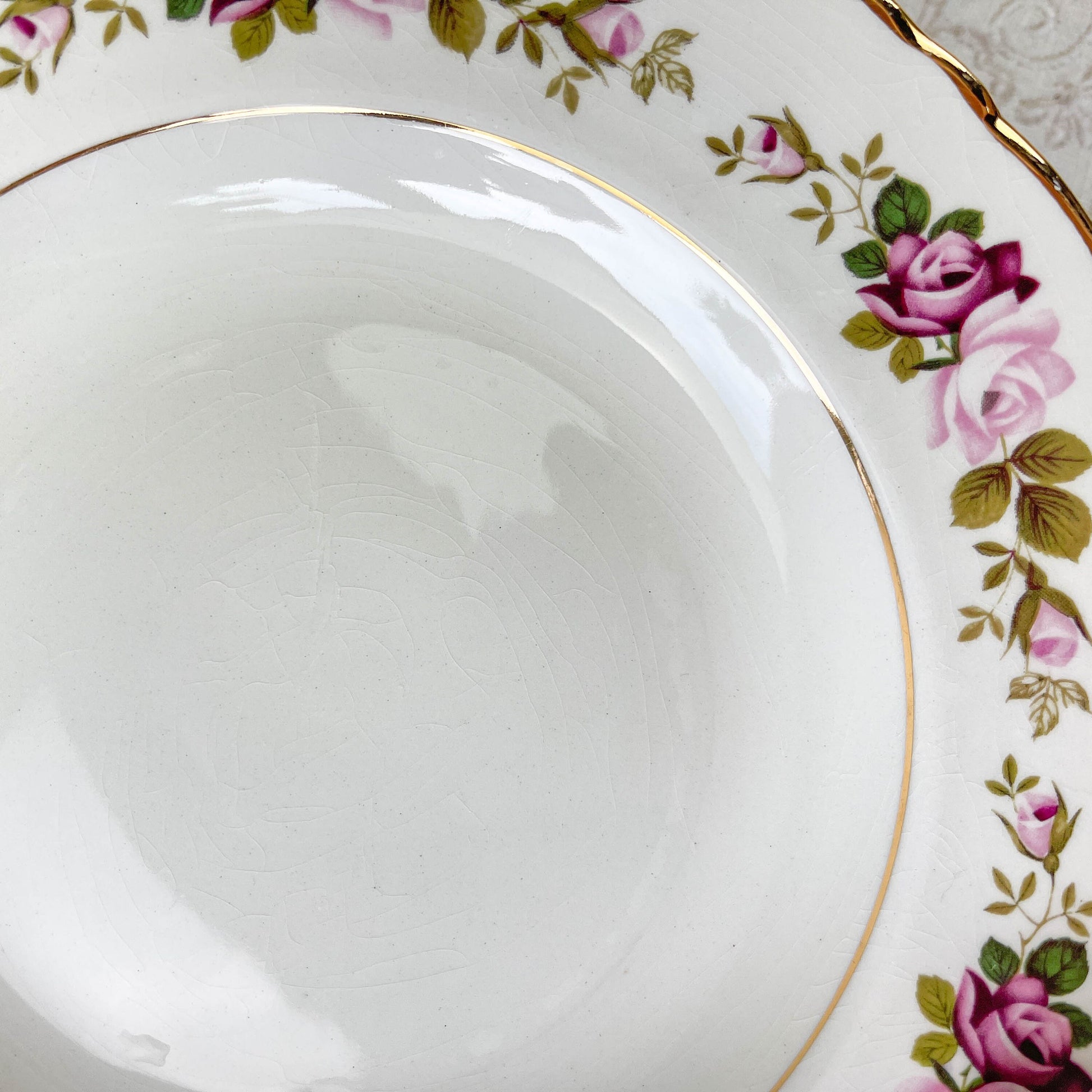 6 Assiettes creuses en faïence fleurie MOULIN DES LOUPS modèle Amboise - violn.fr